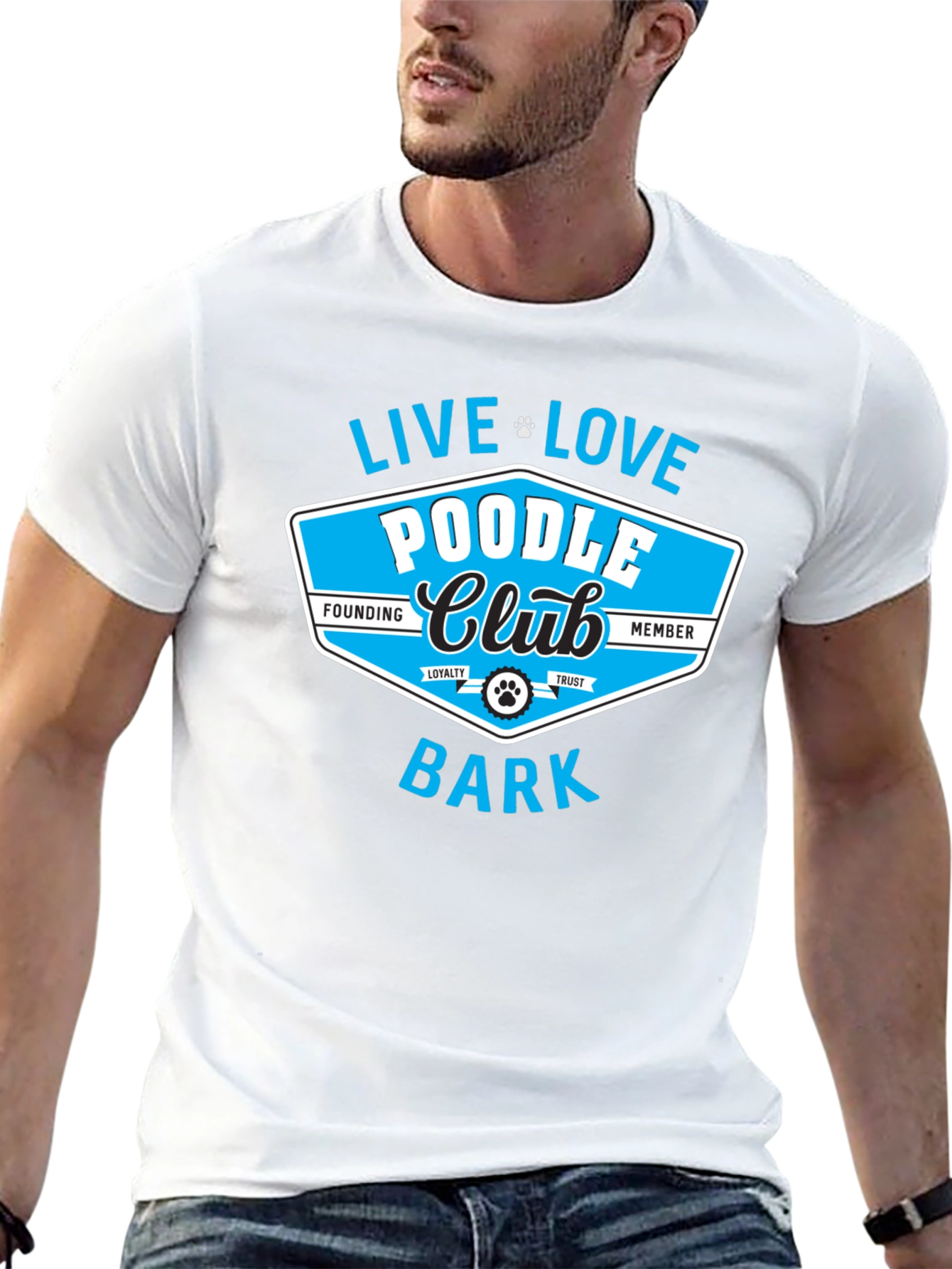 Poodle Club Black Graphic Tee