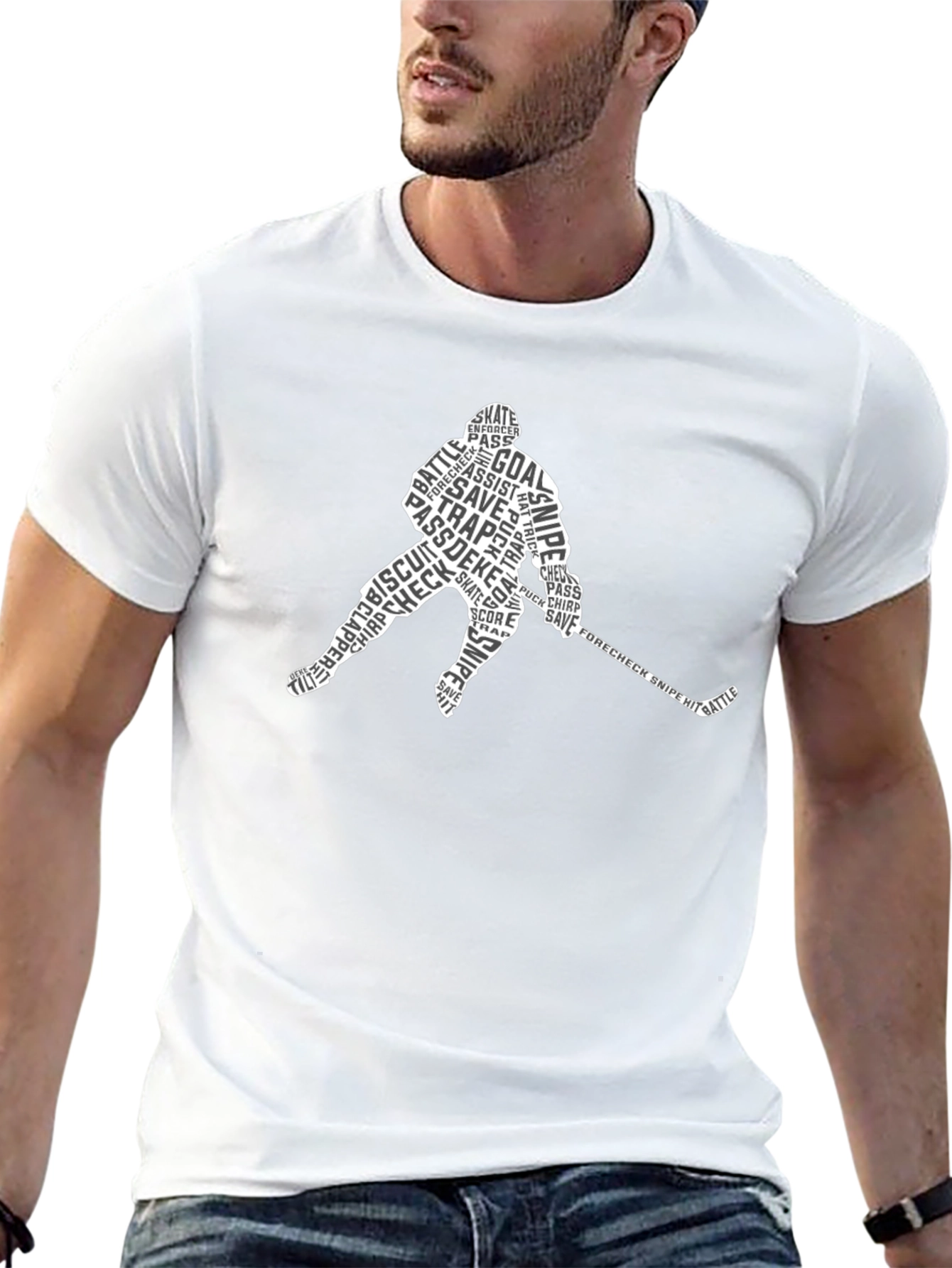Hockey Word Art T-Shirt