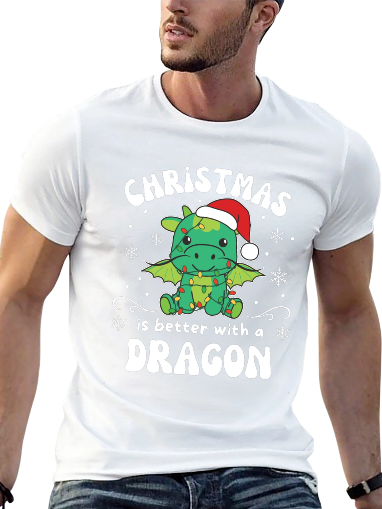 Christmas Dragon Graphic Tee