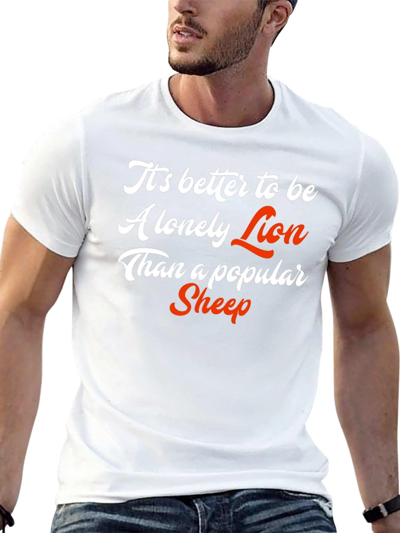 Lonely Lion Popular Sheep Graphic Tee