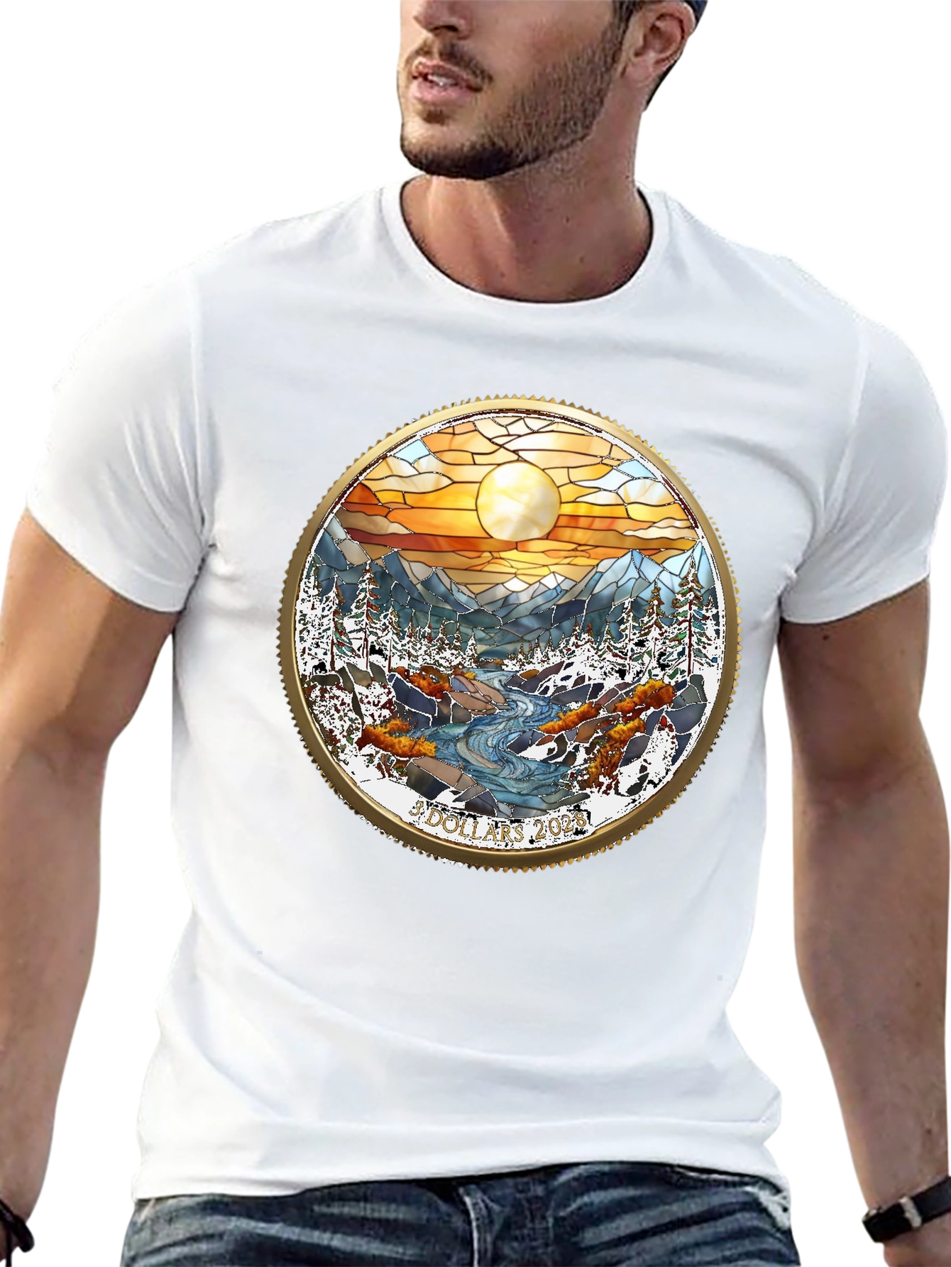 Mountain Scene Graphic T-Shirt