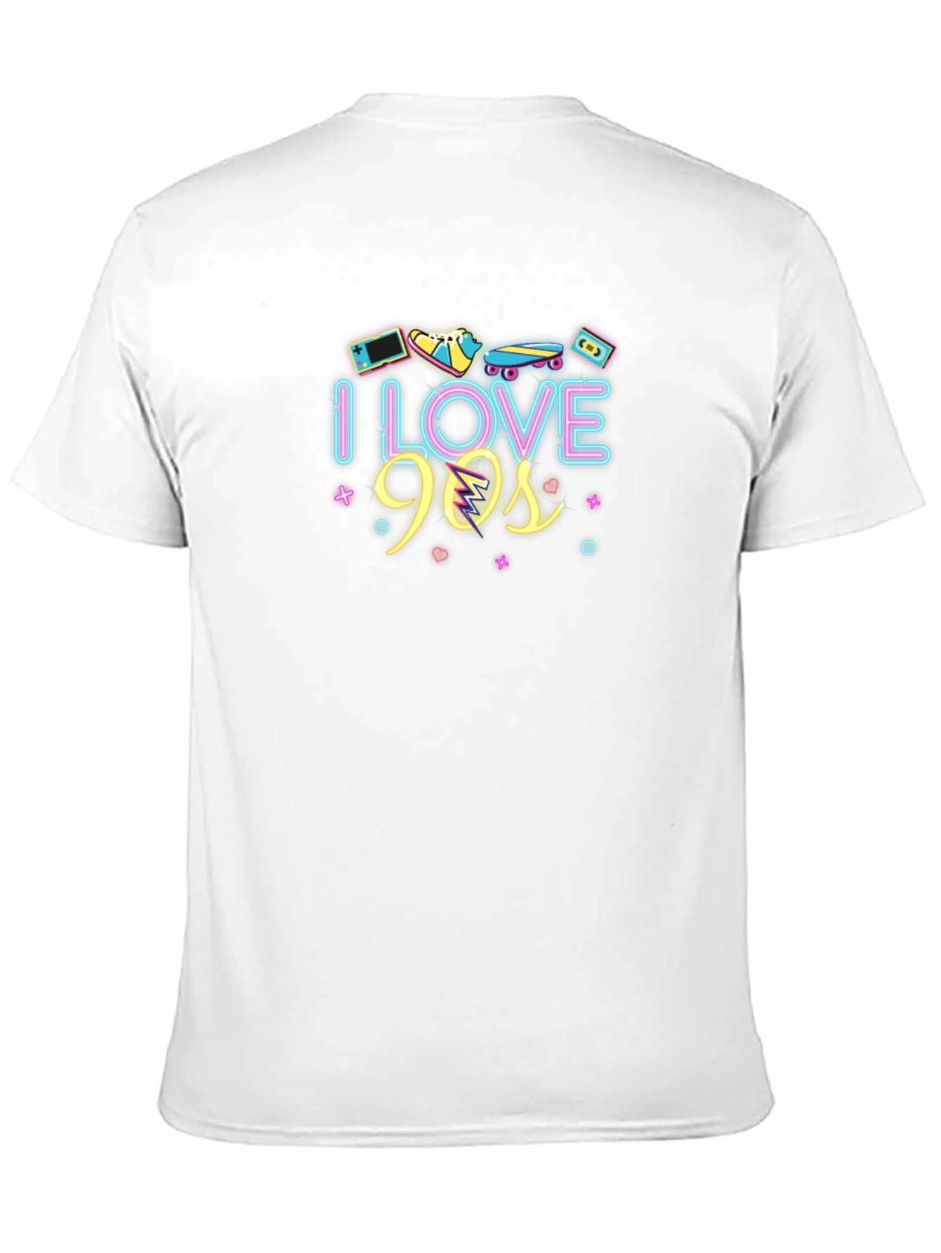 I Love 90s Retro Graphic Black T-Shirt