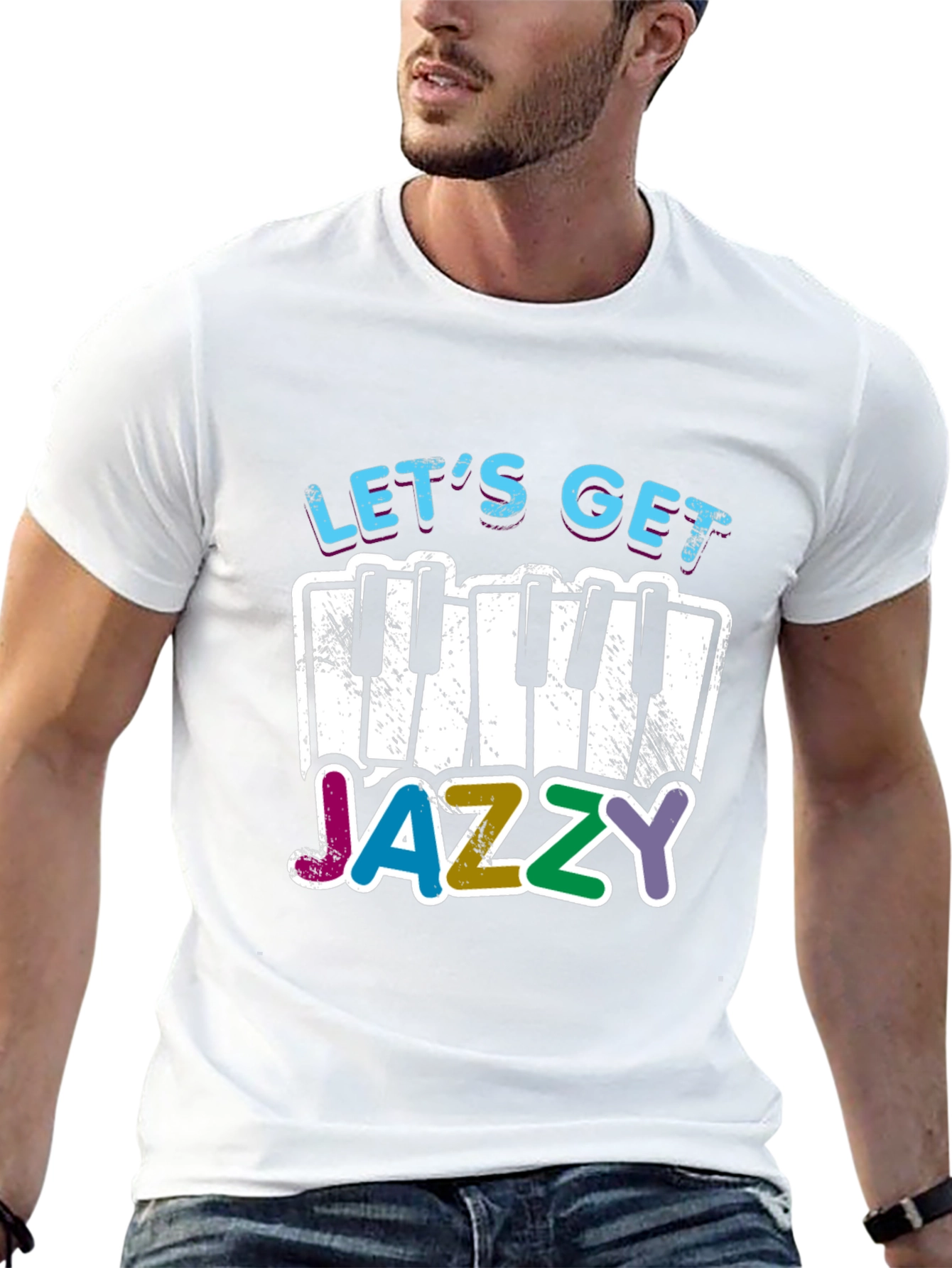 Lets Get Jazzy T-Shirt - Music Lover Tee