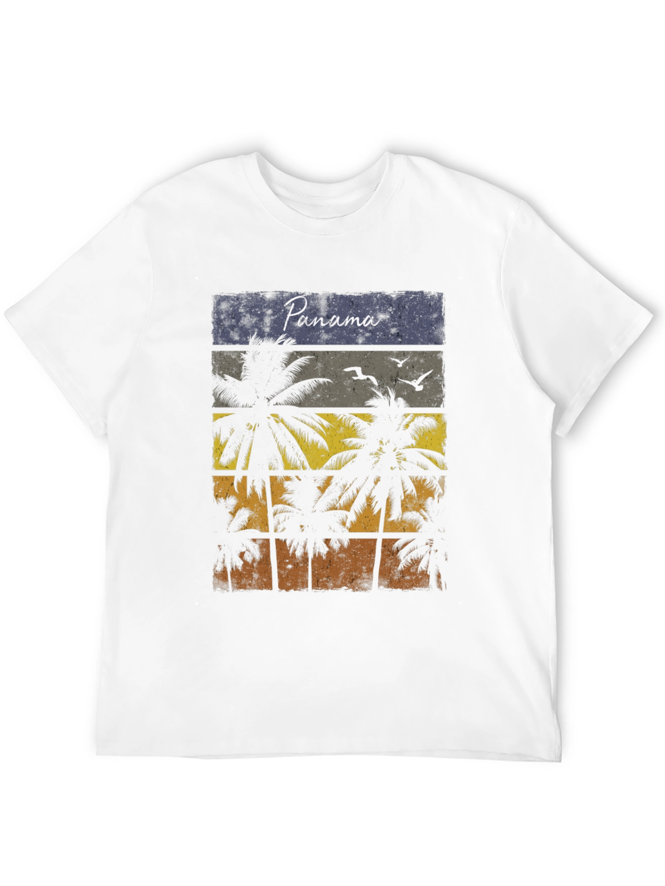 Panama Palm Tree Graphic T-Shirt
