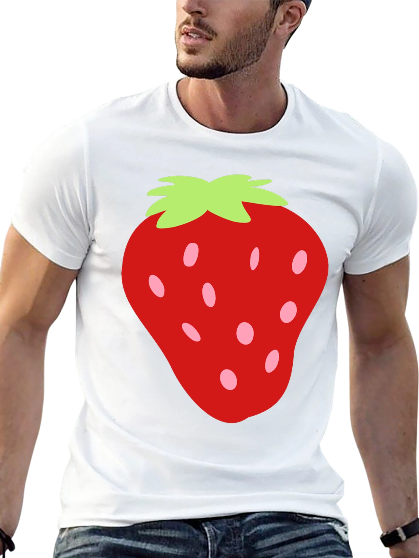 Strawberry Graphic Tee - Fun & Casual Style