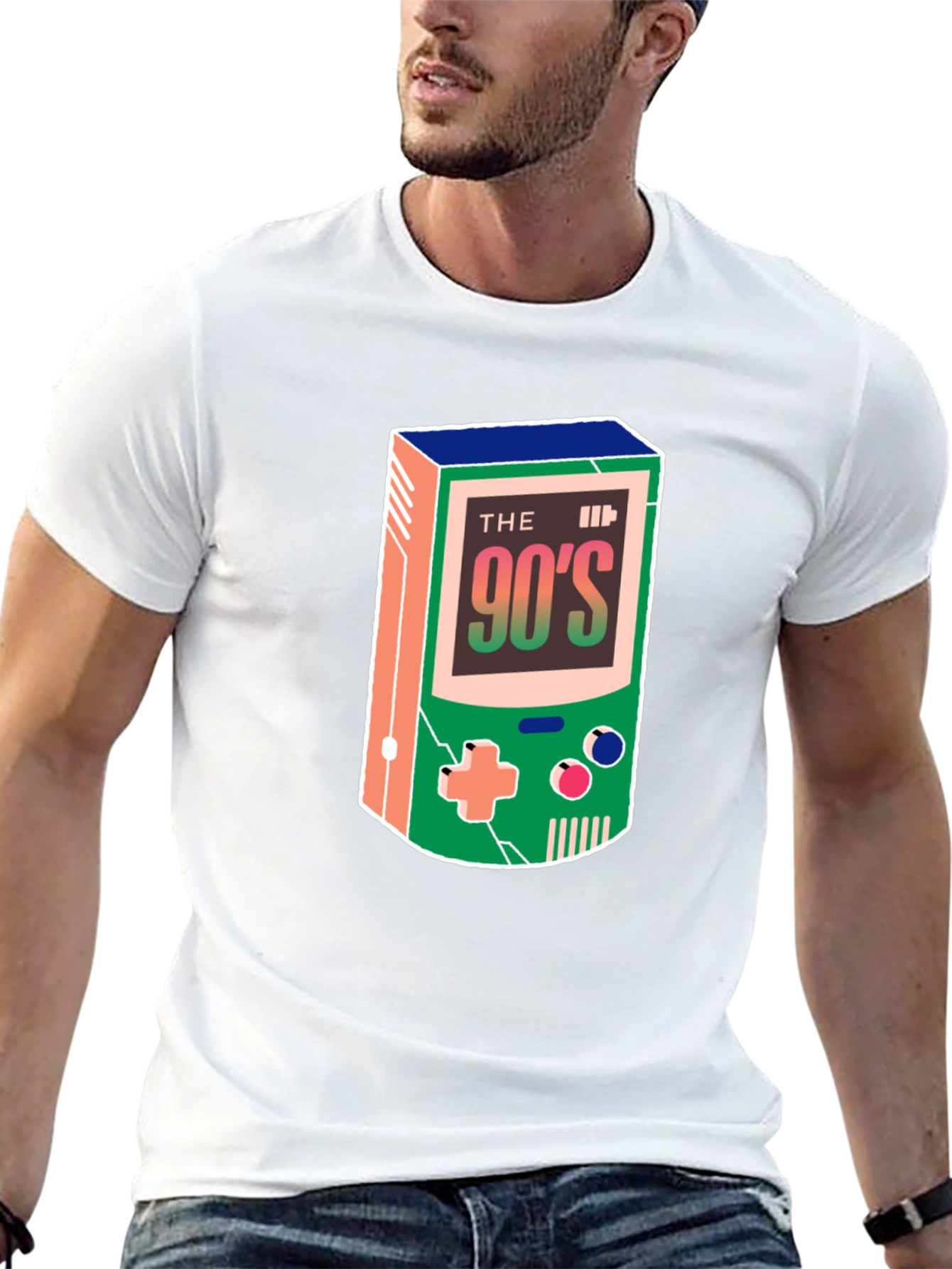 Retro 90s Game Console Graphic T-Shirt