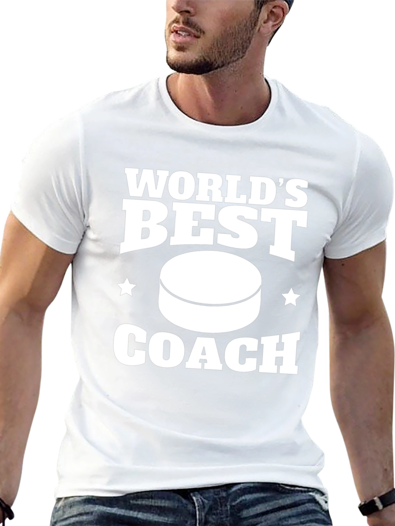 Worlds Best Coach T-Shirt Hockey Gift