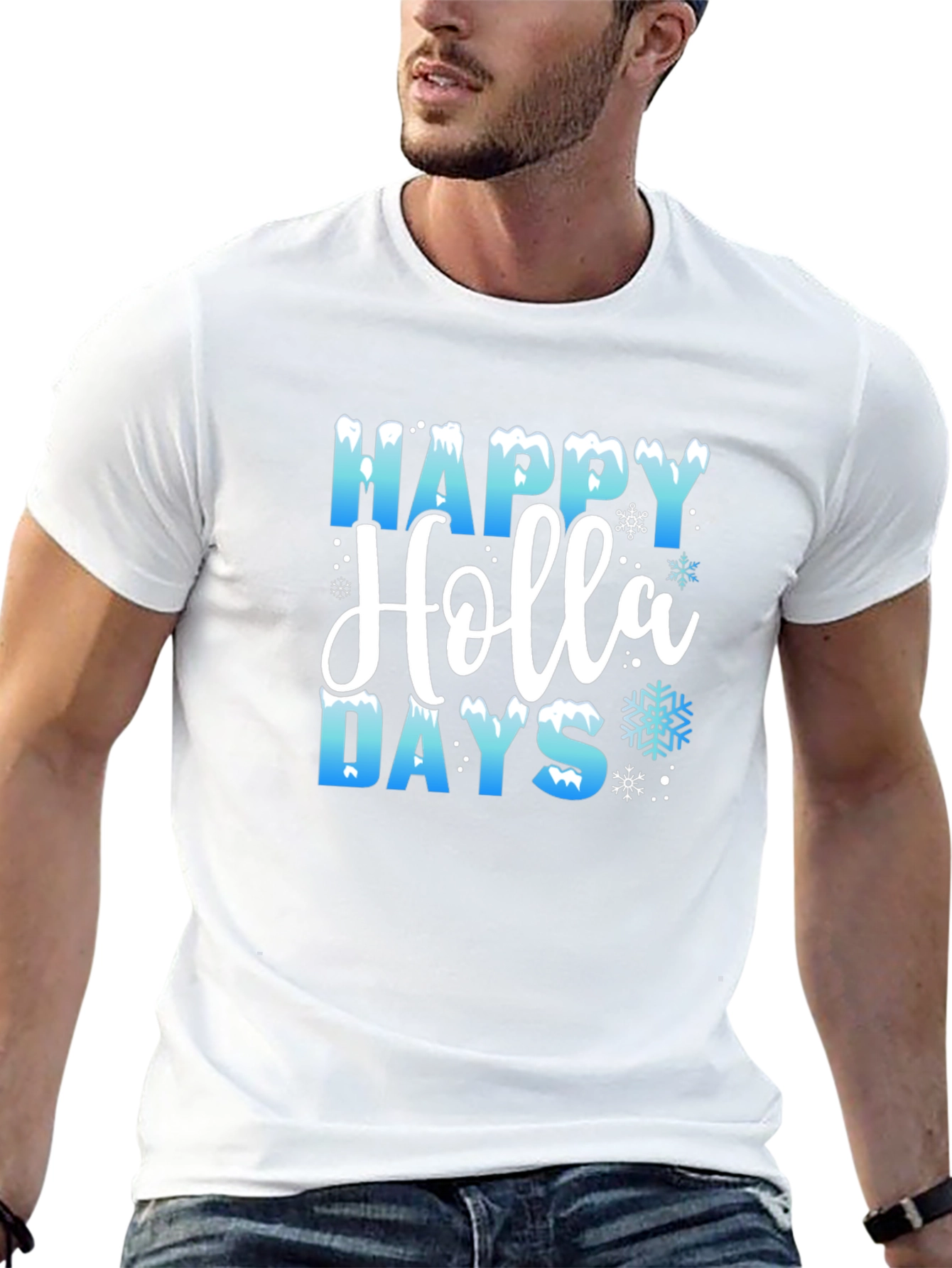 Happy Holla Days T-Shirt Holiday Tee