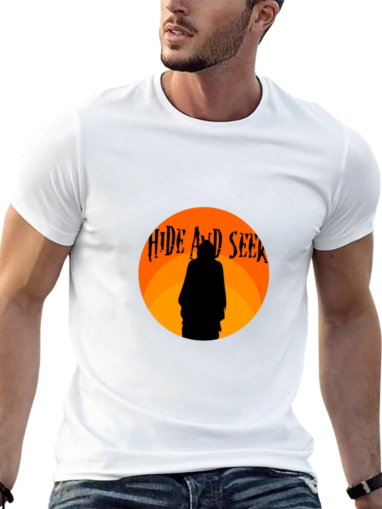 Hide and Seek Graphic Tee - Mens Black T-Shirt