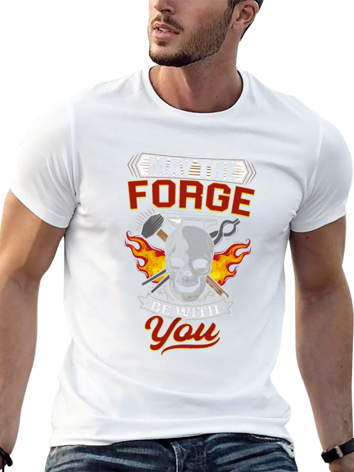 May The Forge Be With You Skull T-Shirt