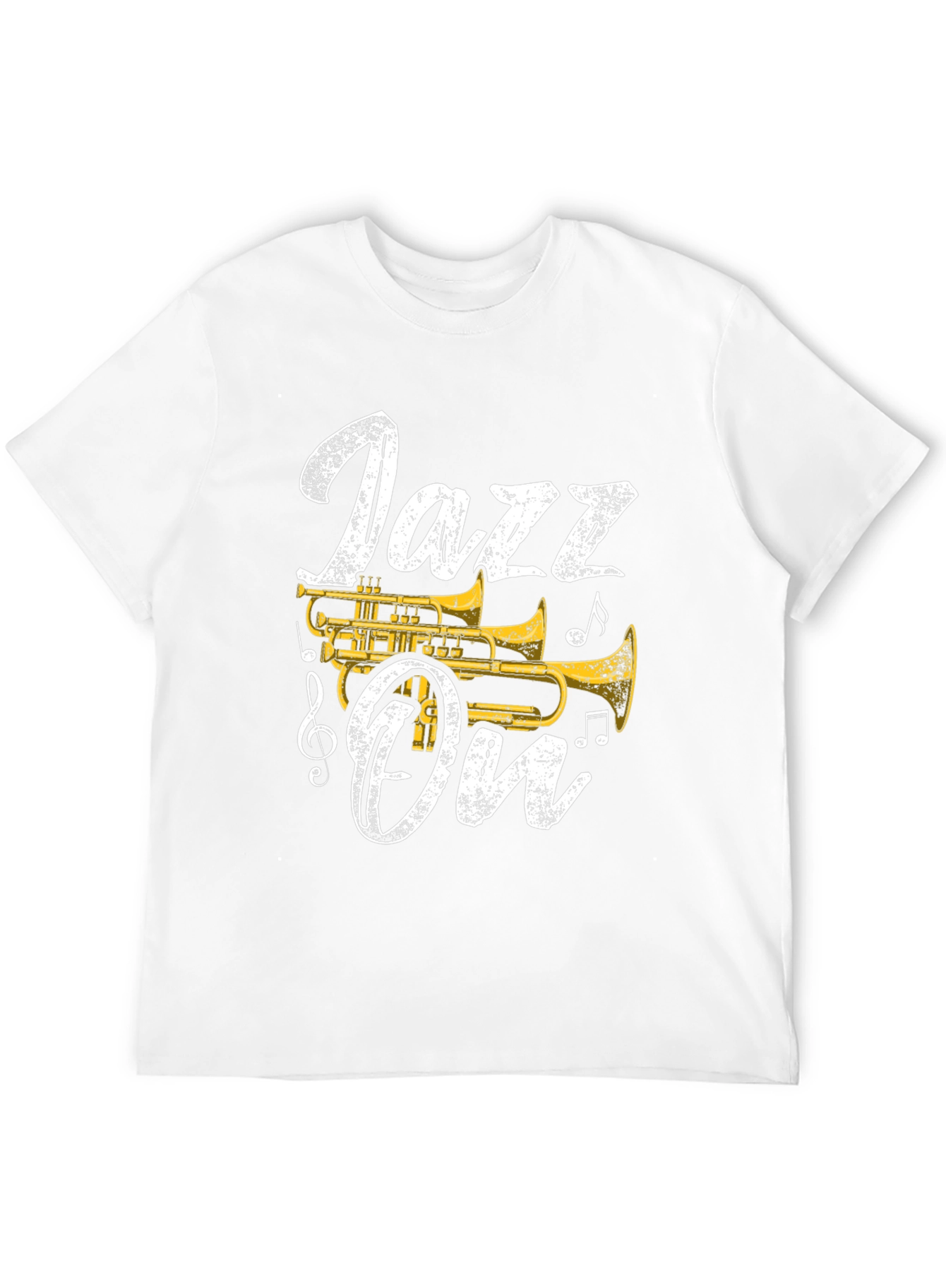 Jazz On T-Shirt - Trumpet Graphic Tee