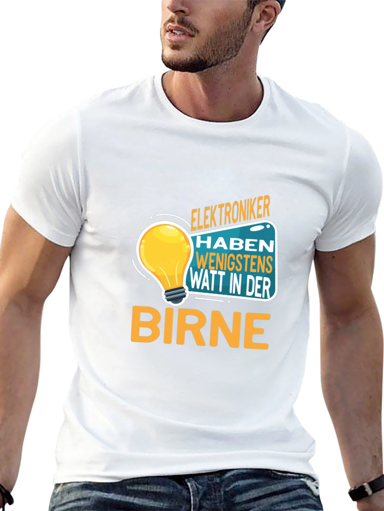 Funny Electrician T-Shirt - Watt in Der Birne