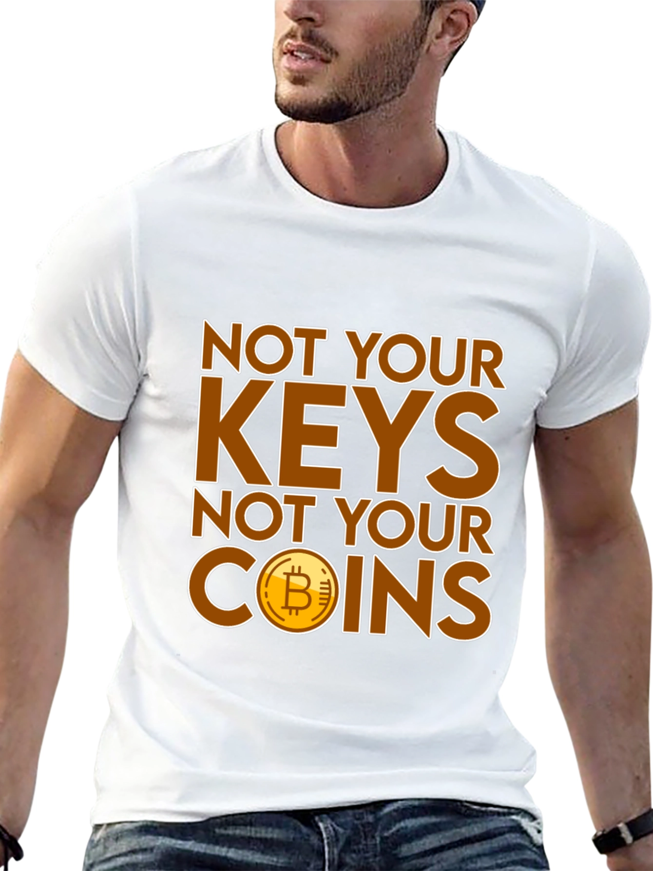 Bitcoin Not Your Keys Graphic Tee