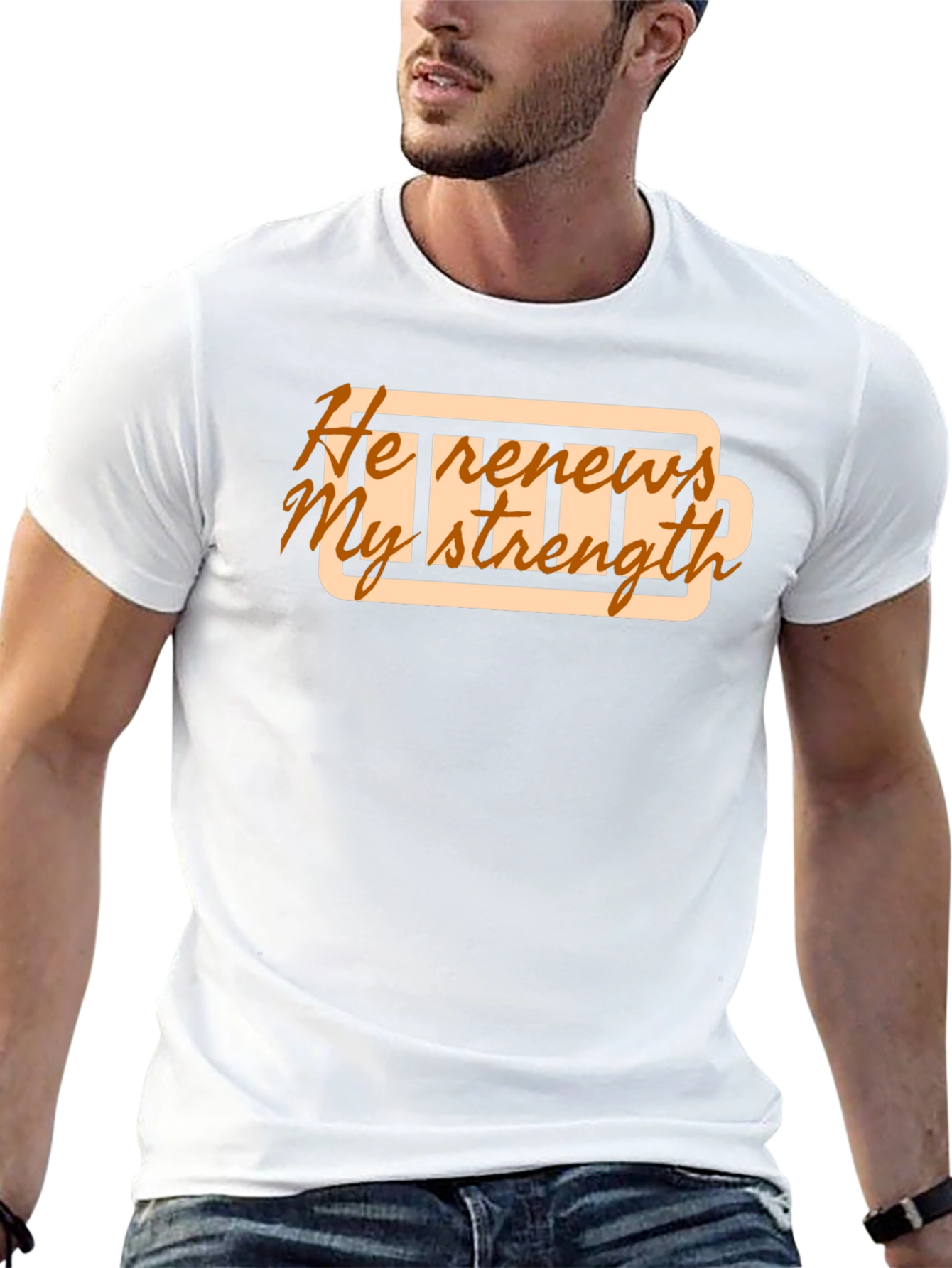He Renews My Strength Graphic T-Shirt