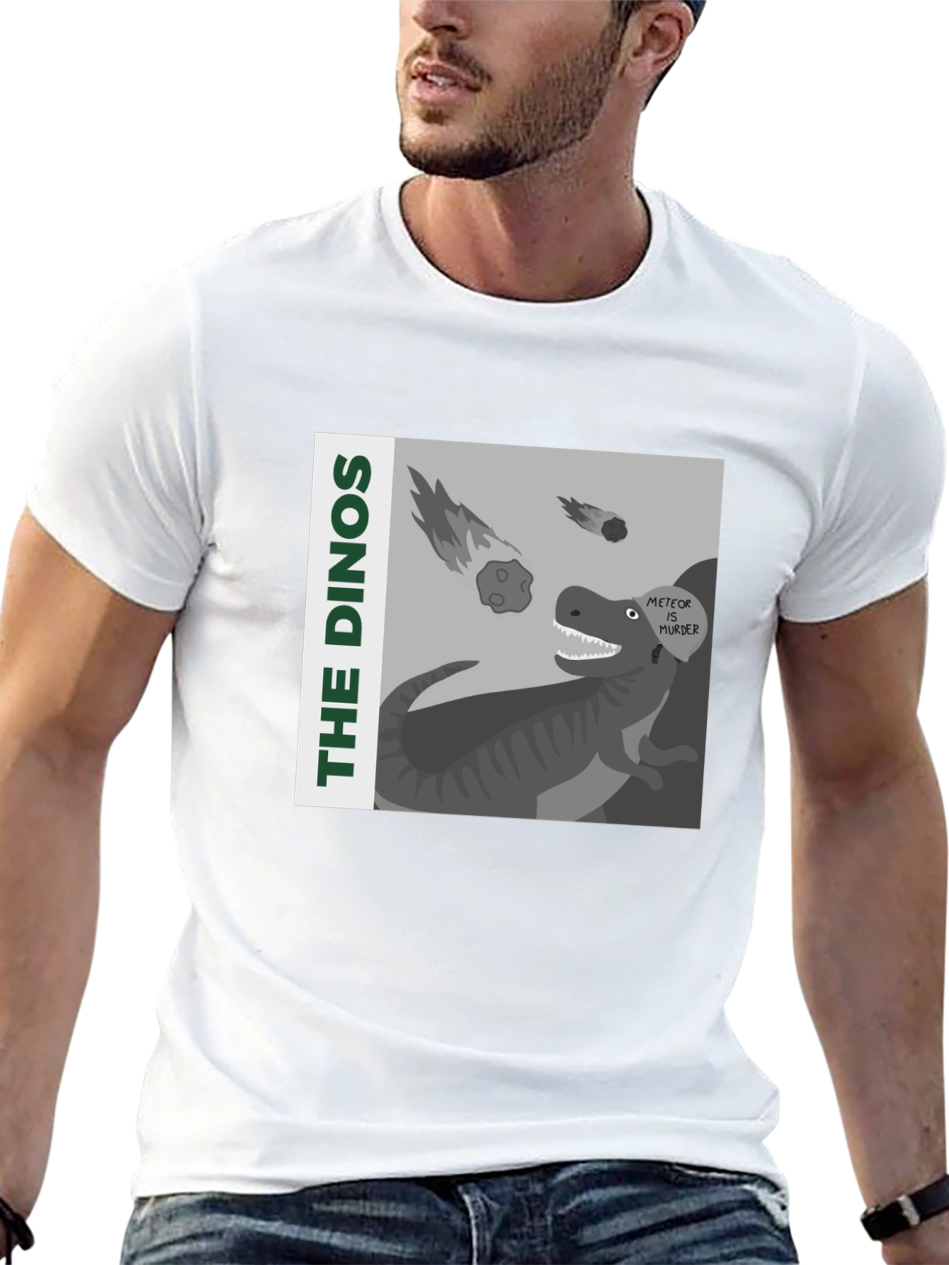 The Dinos Meteor Murder Graphic T-Shirt