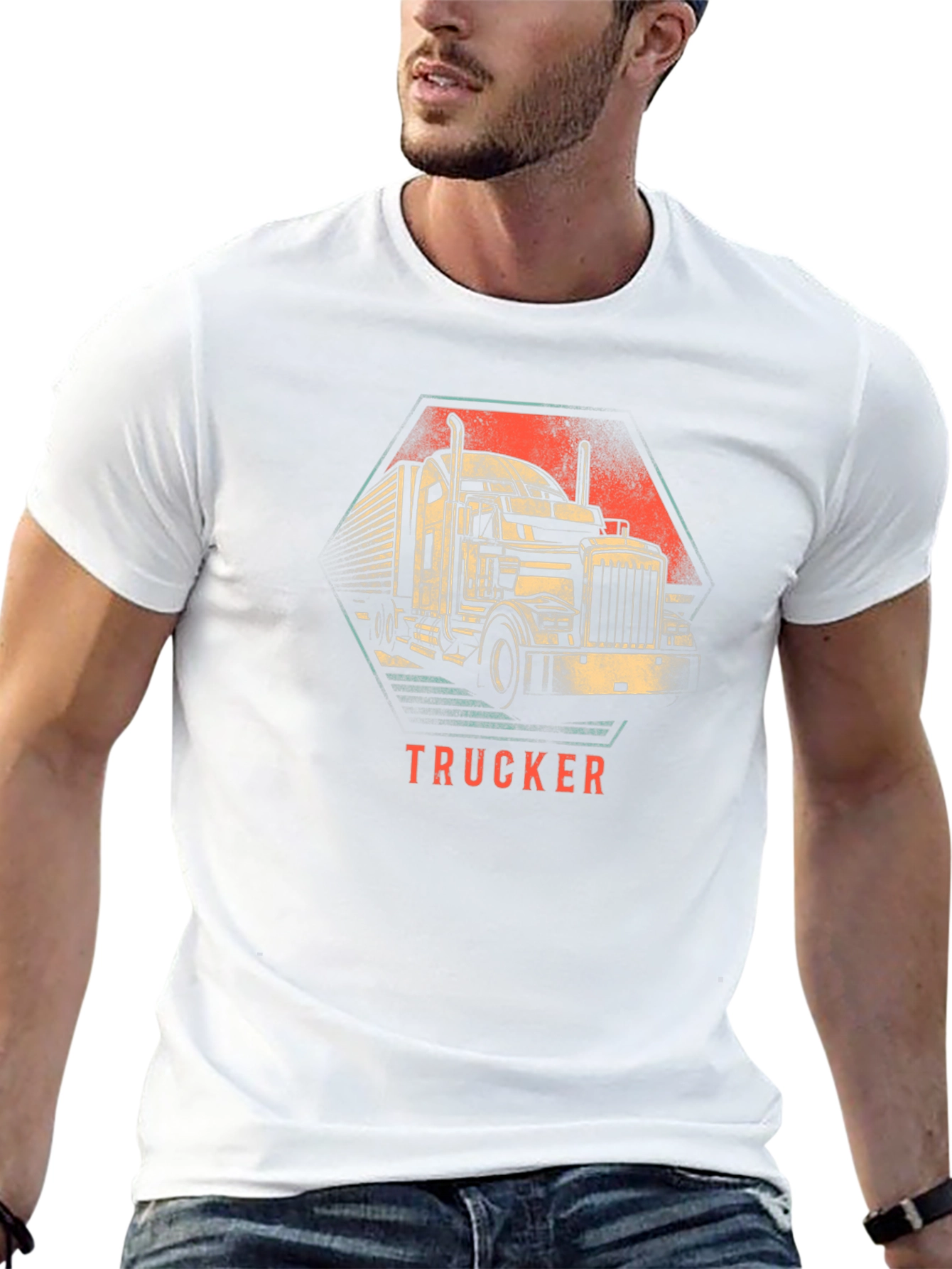 Trucker Graphic Tee - Classic Black T-Shirt