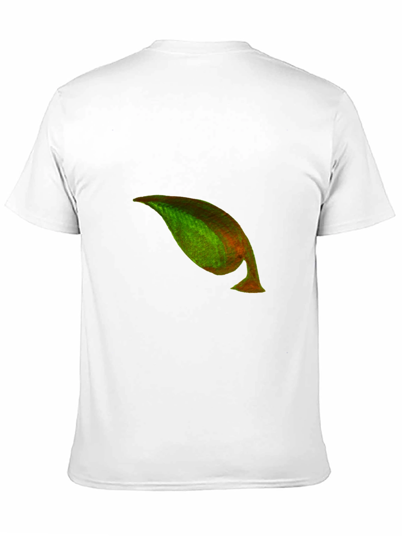 Unique Leaf Graphic Black T-Shirt