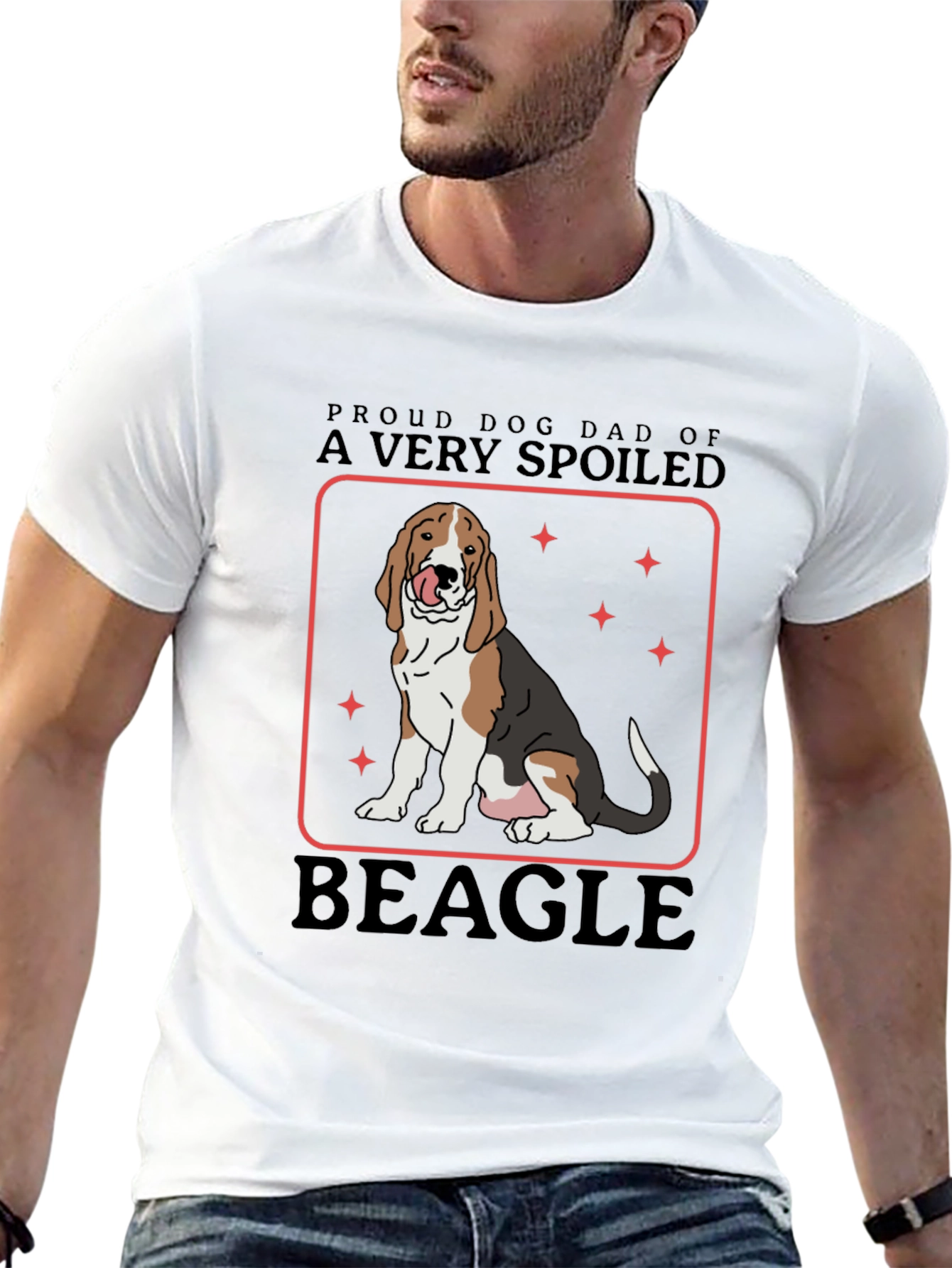 Proud Dog Dad of A Very Spoiled Beagle T-Shirt