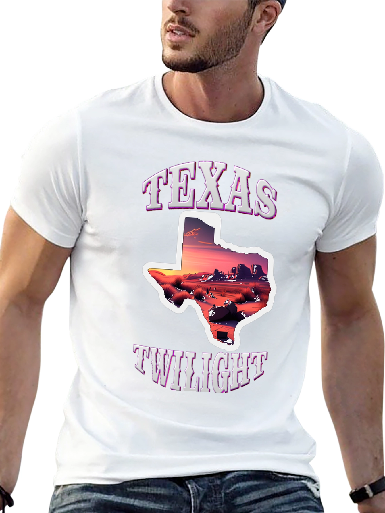 Texas Twilight Graphic Tee - Desert Sunset Shirt