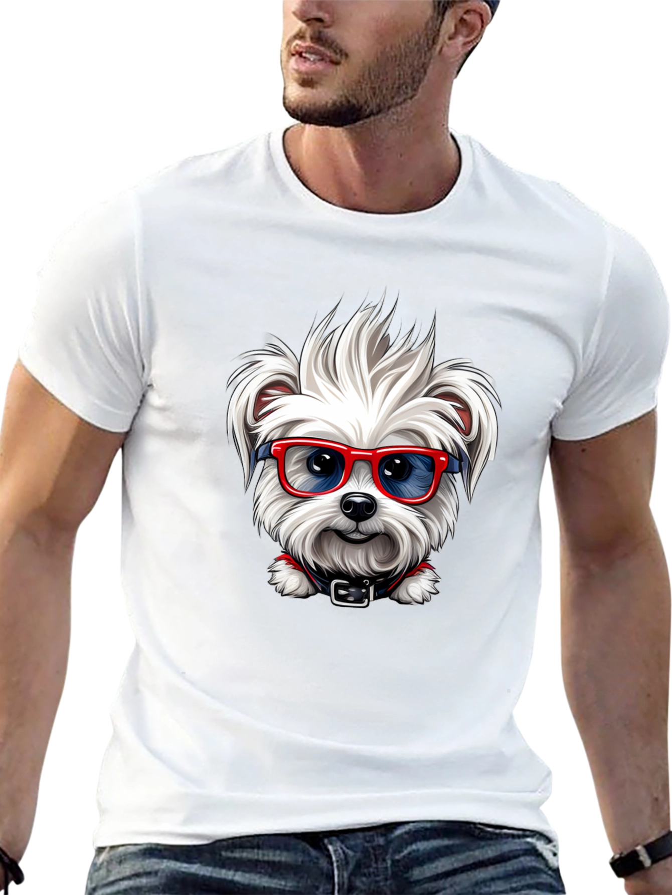 Cool Dog T-Shirt: Stylish Canine Tee