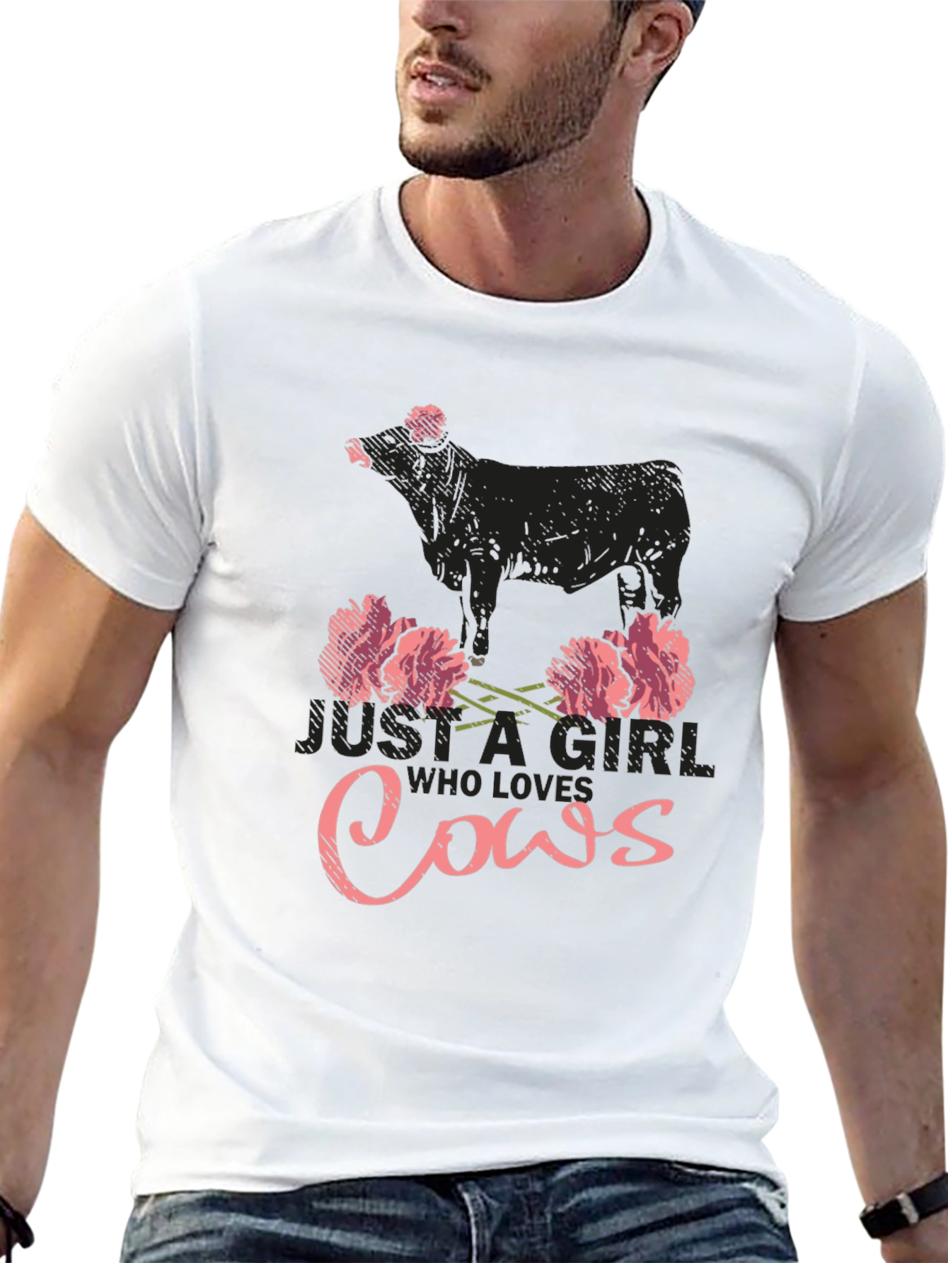 Just A Girl Who Loves Cows T-Shirt