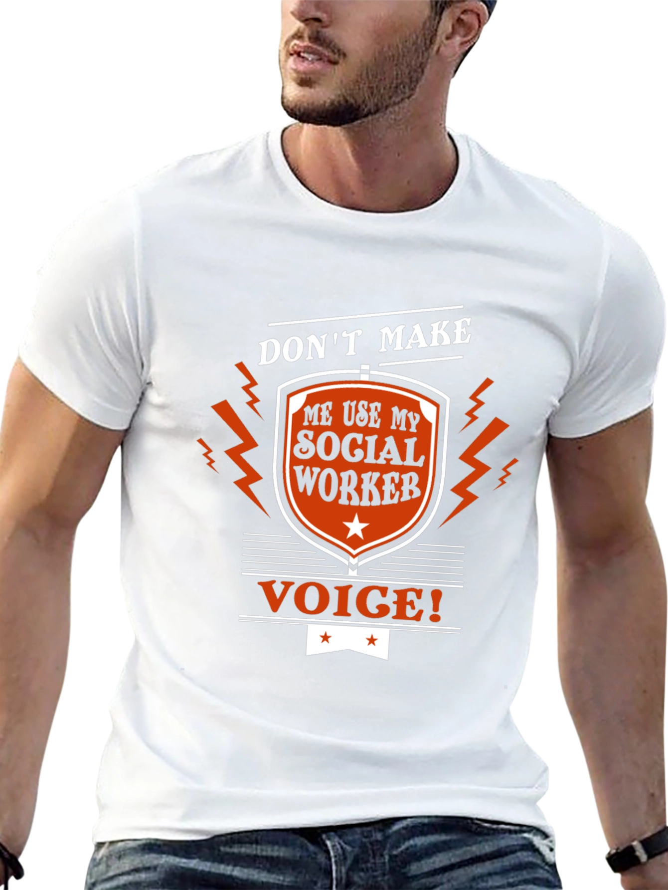 Social Worker Voice T-Shirt Funny Sarcastic Tee