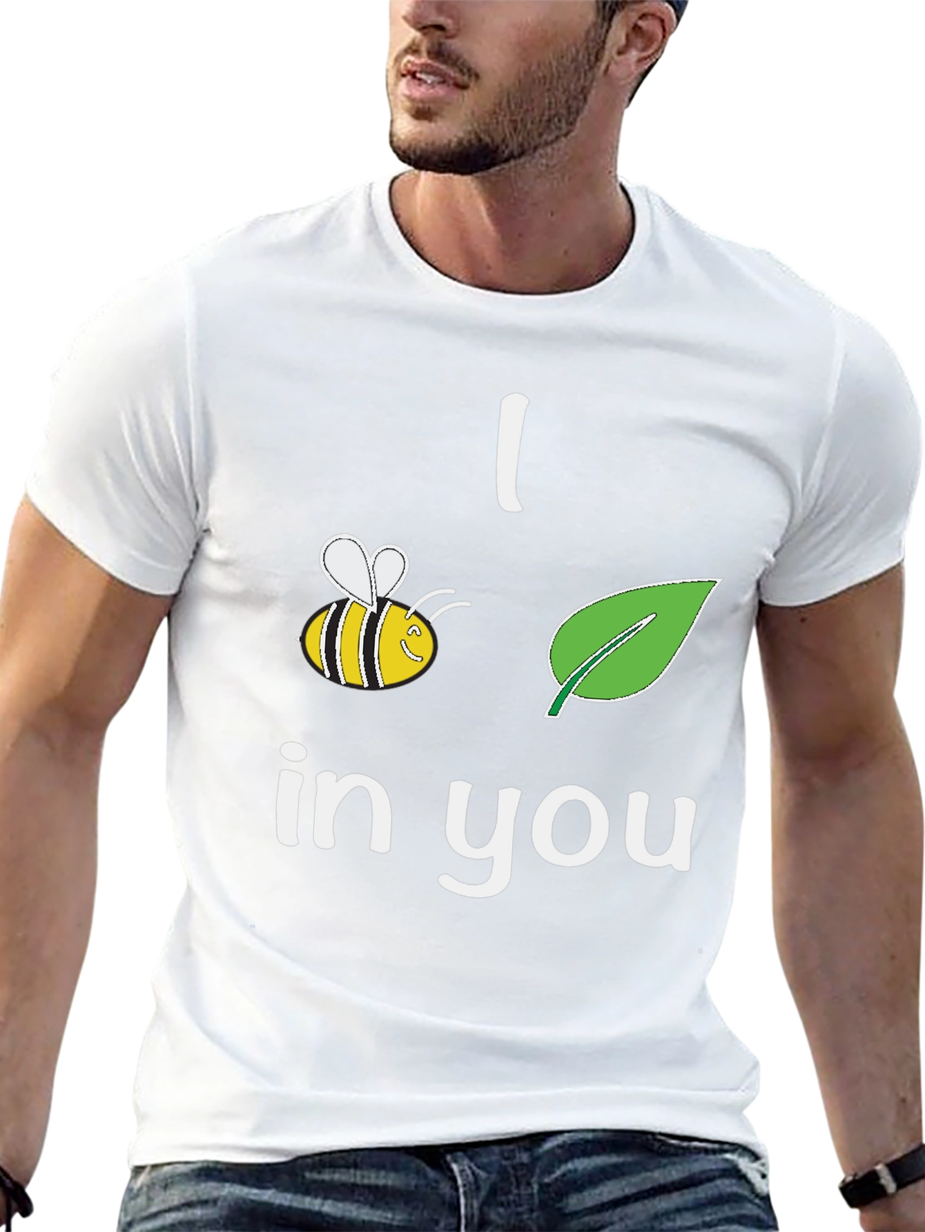 I Bee-Leaf In You T-Shirt Black Crew Neck