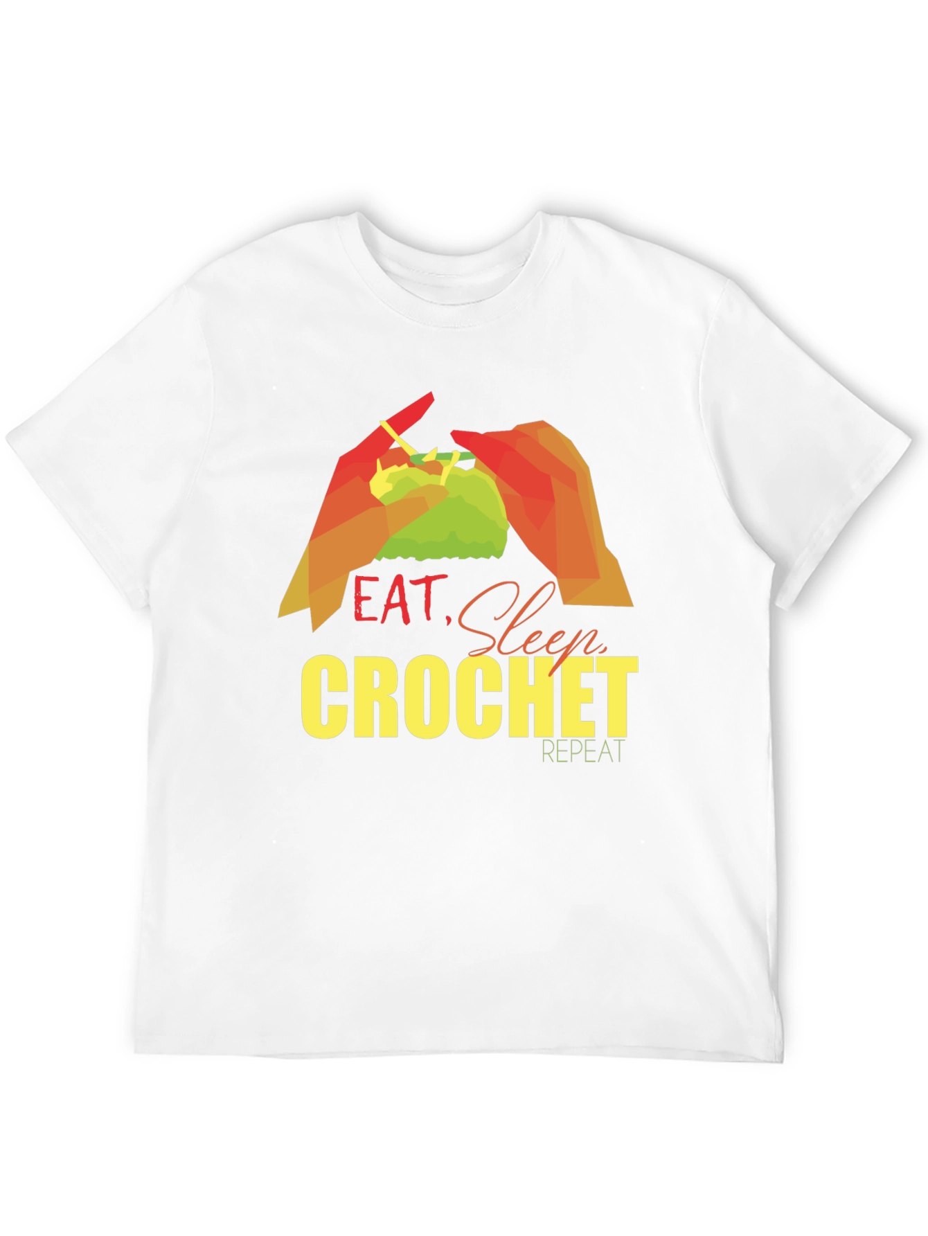 Eat Sleep Crochet Repeat T-Shirt