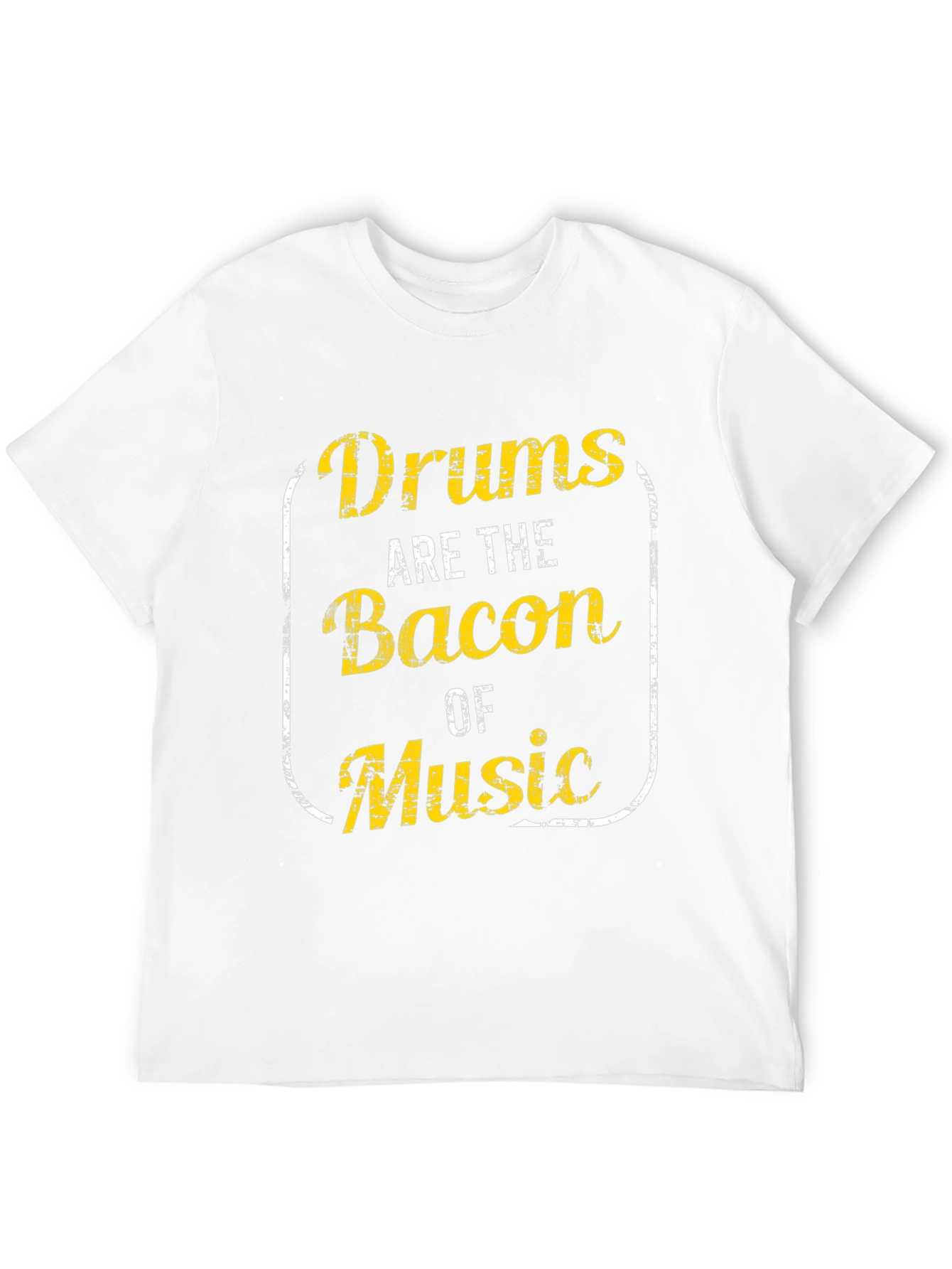 Drums Are The Bacon Of Music Black T-Shirt