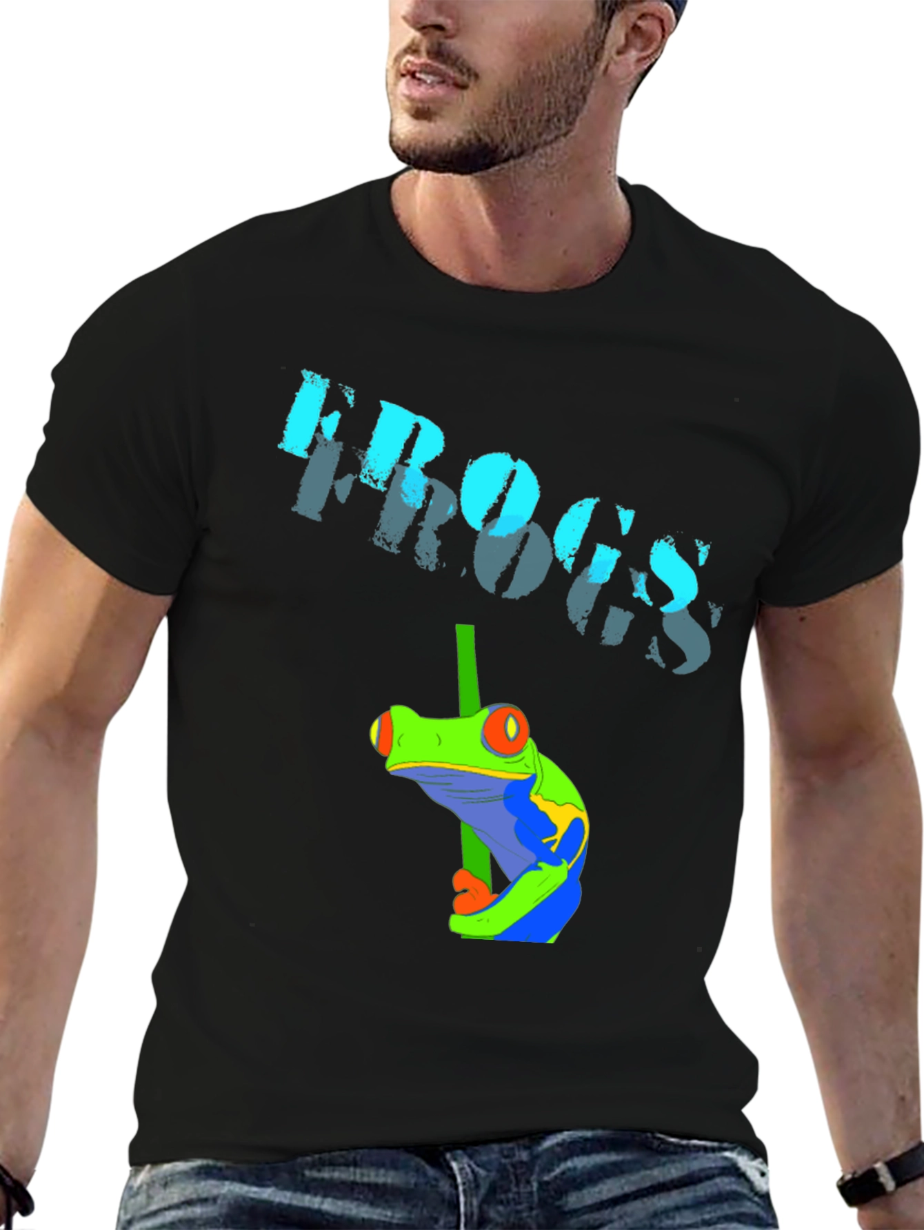 Frogs T-Shirt - Cartoon Tree Frog Graphic Tee