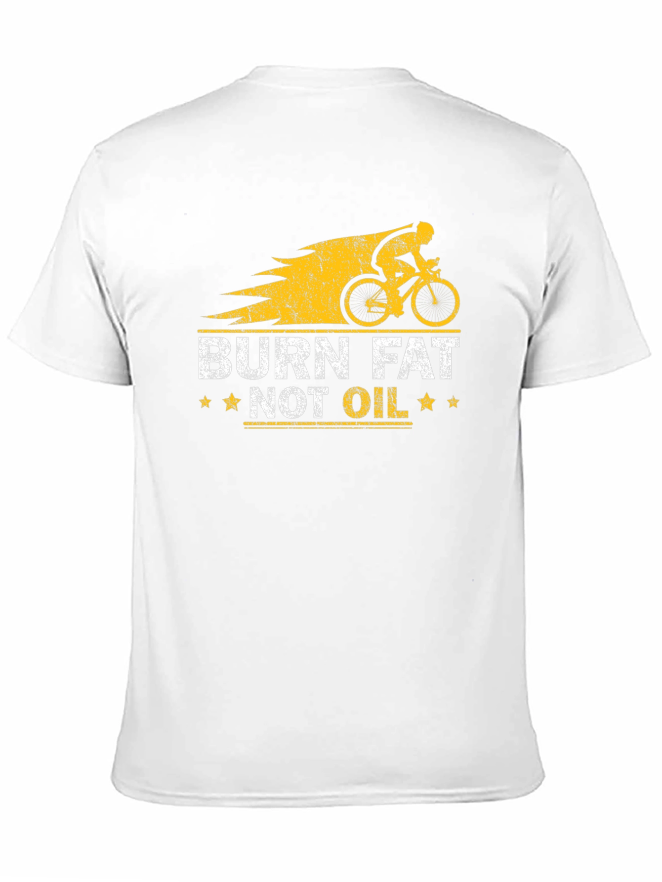 Burn Fat Not Oil T-Shirt Cycling Motivation