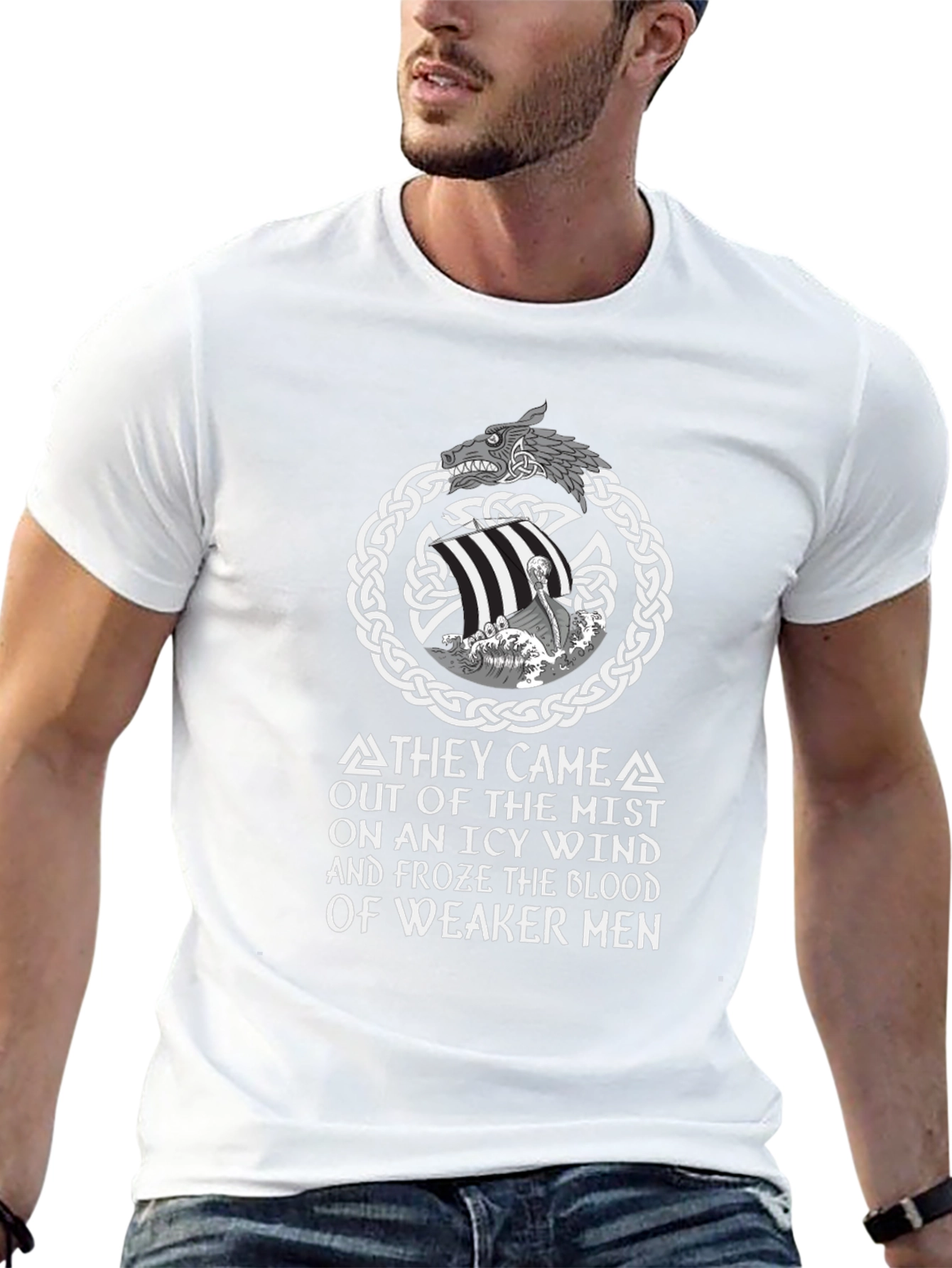 Viking T-Shirt: They Came Out of the Mist Design