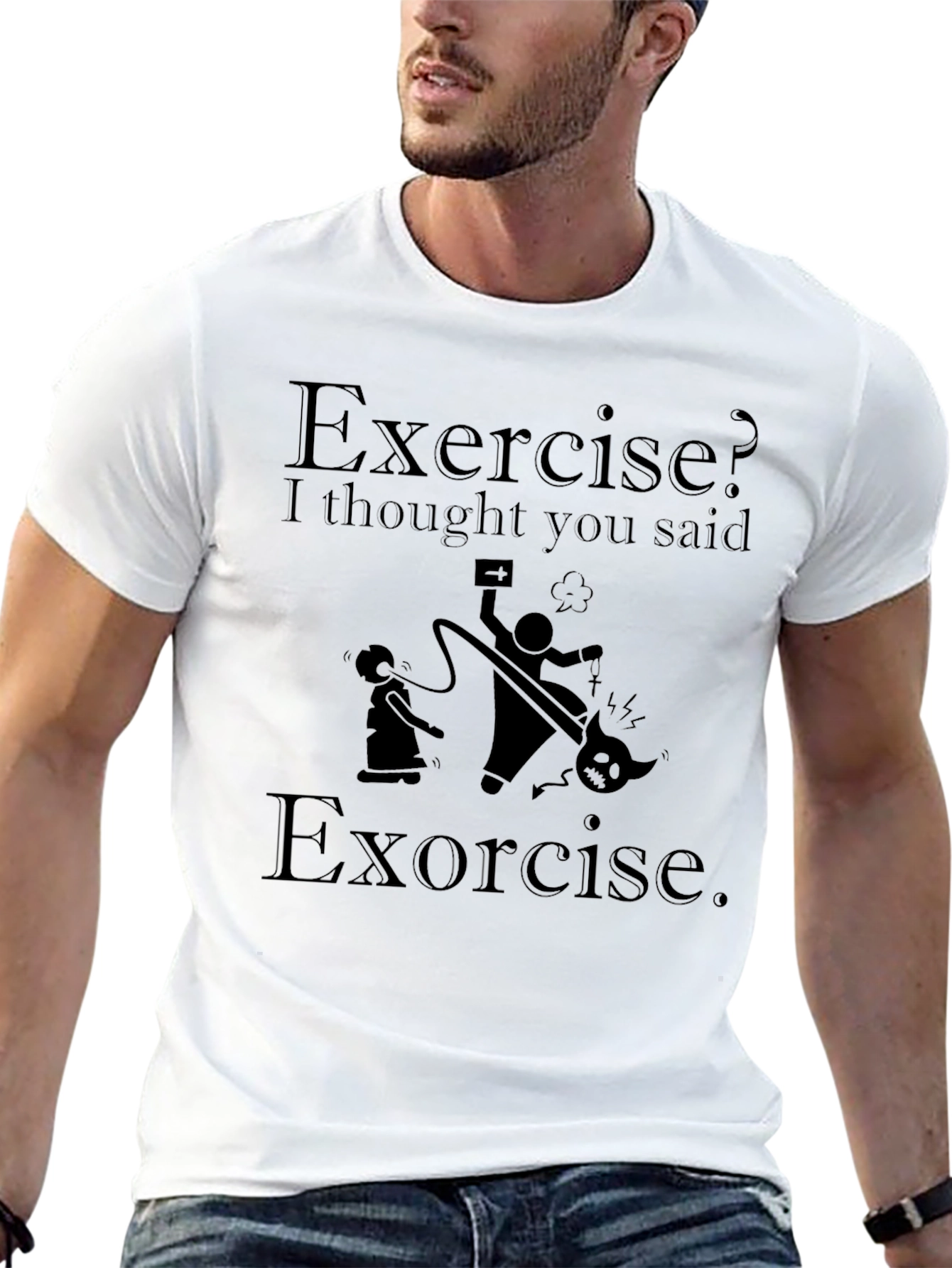Exorcise T-Shirt - Funny Graphic Tee