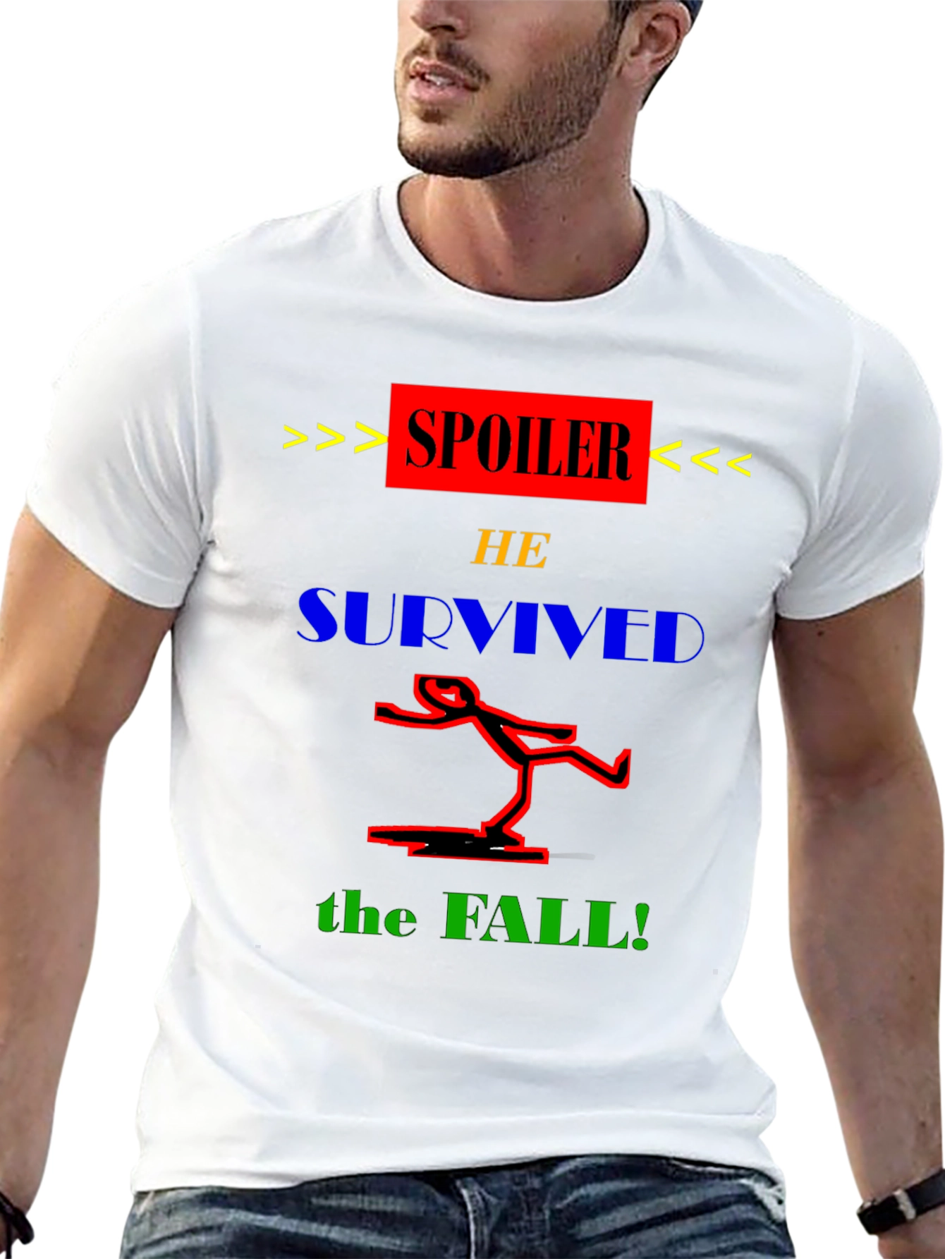 Spoiler He Survived the Fall T-Shirt