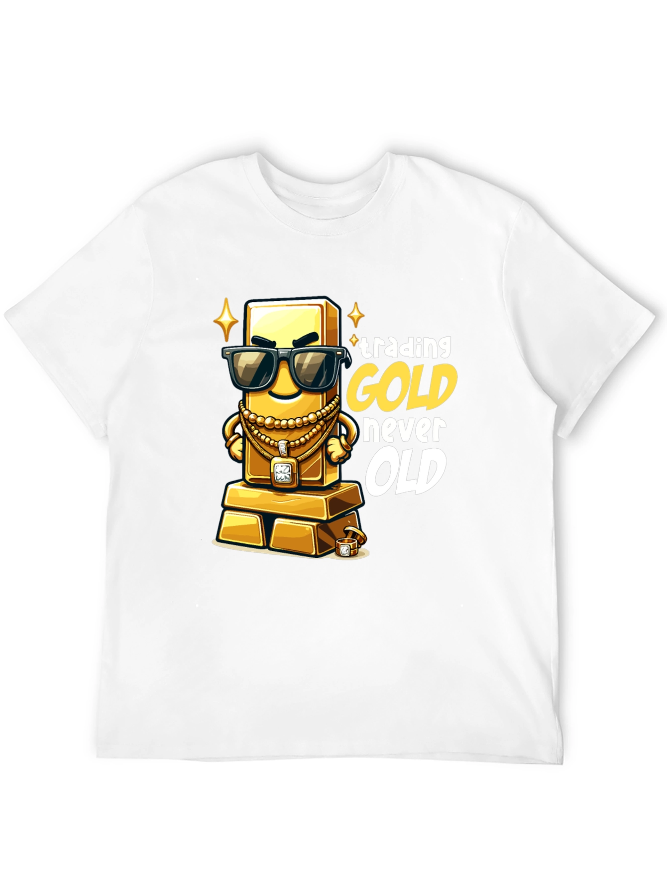 Trading Gold Never Old Black T-Shirt