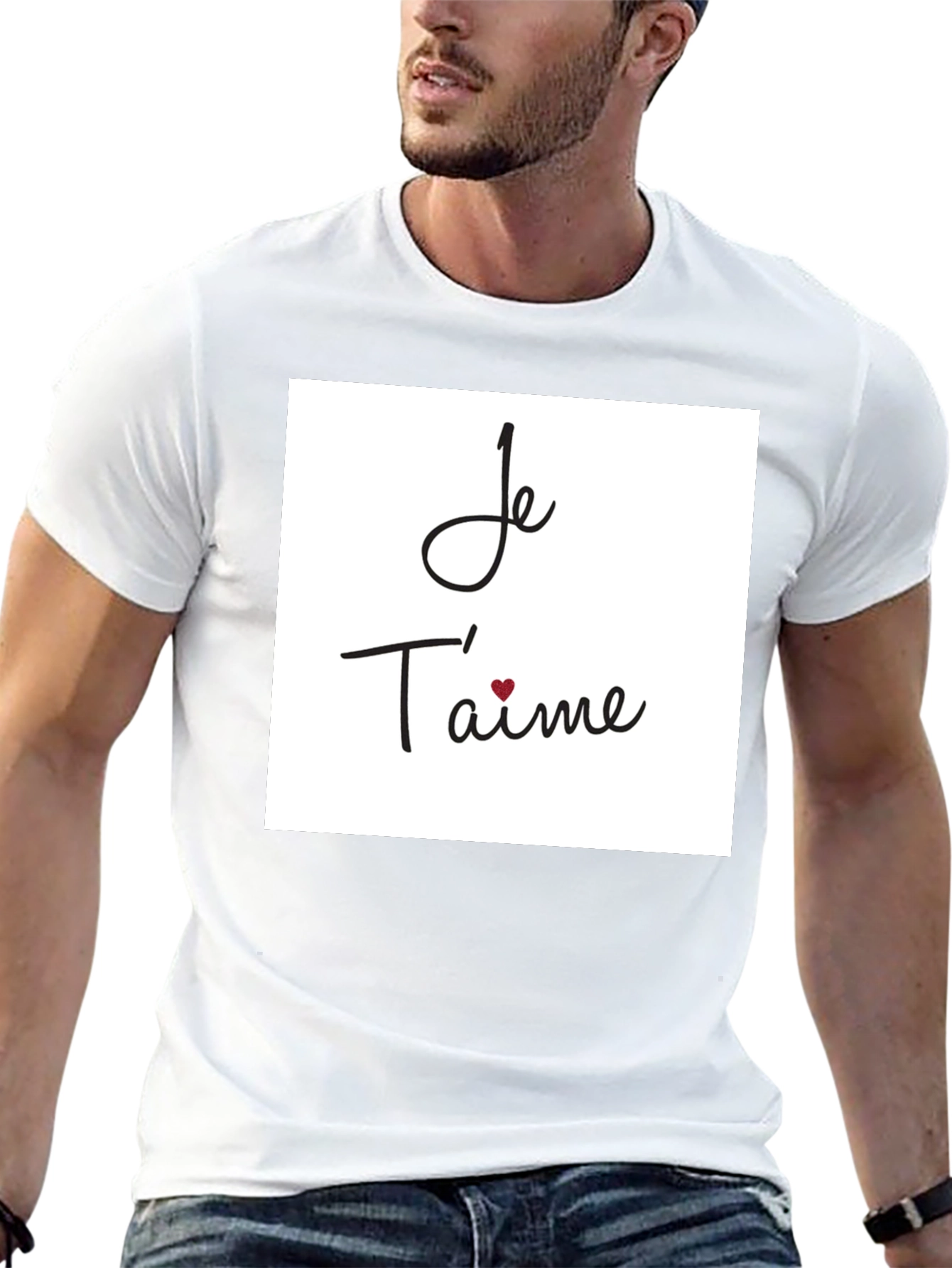 Je Taime Graphic T-Shirt - Black
