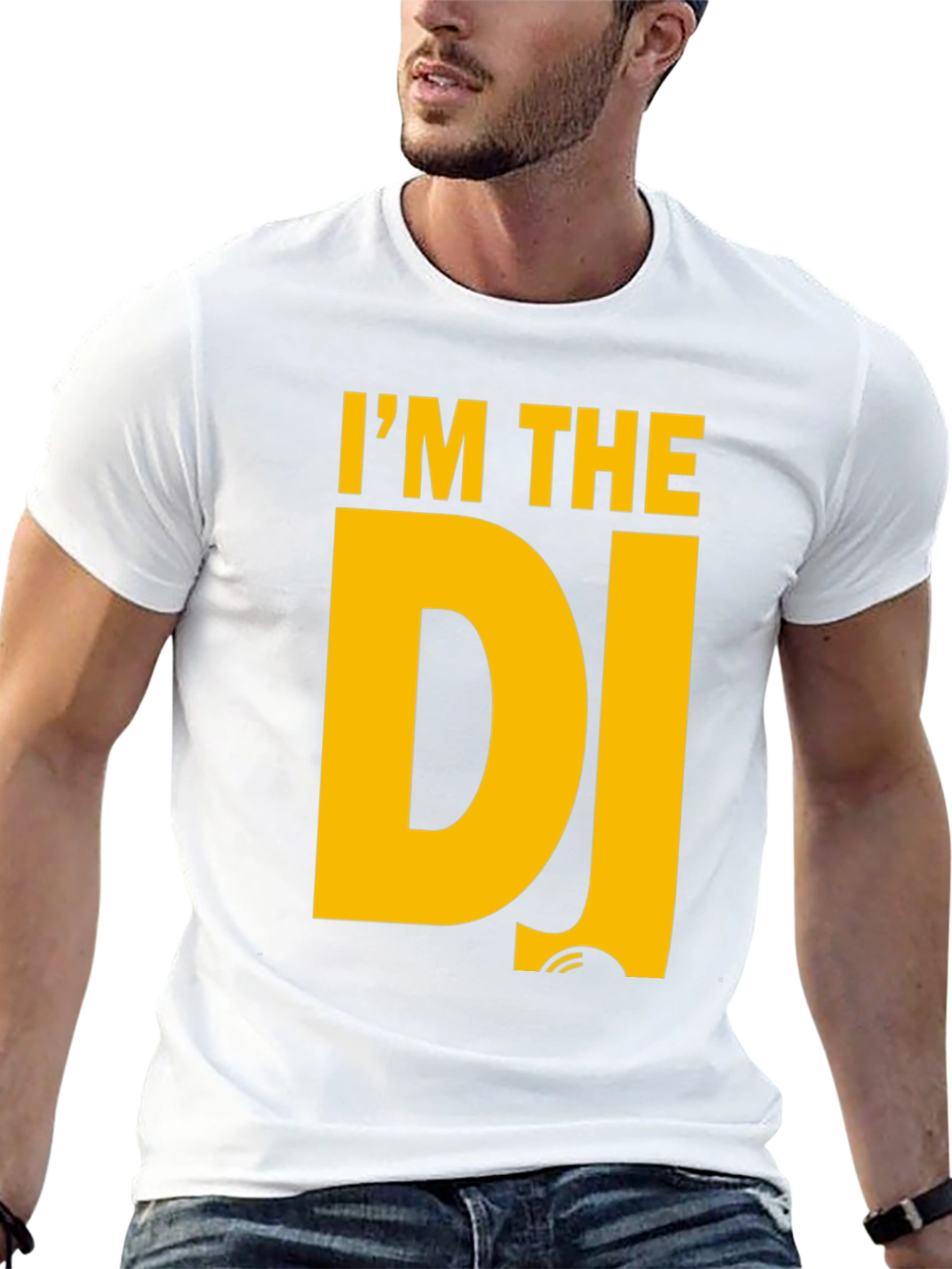 Im The DJ T-Shirt - Black Cotton Graphic Tee