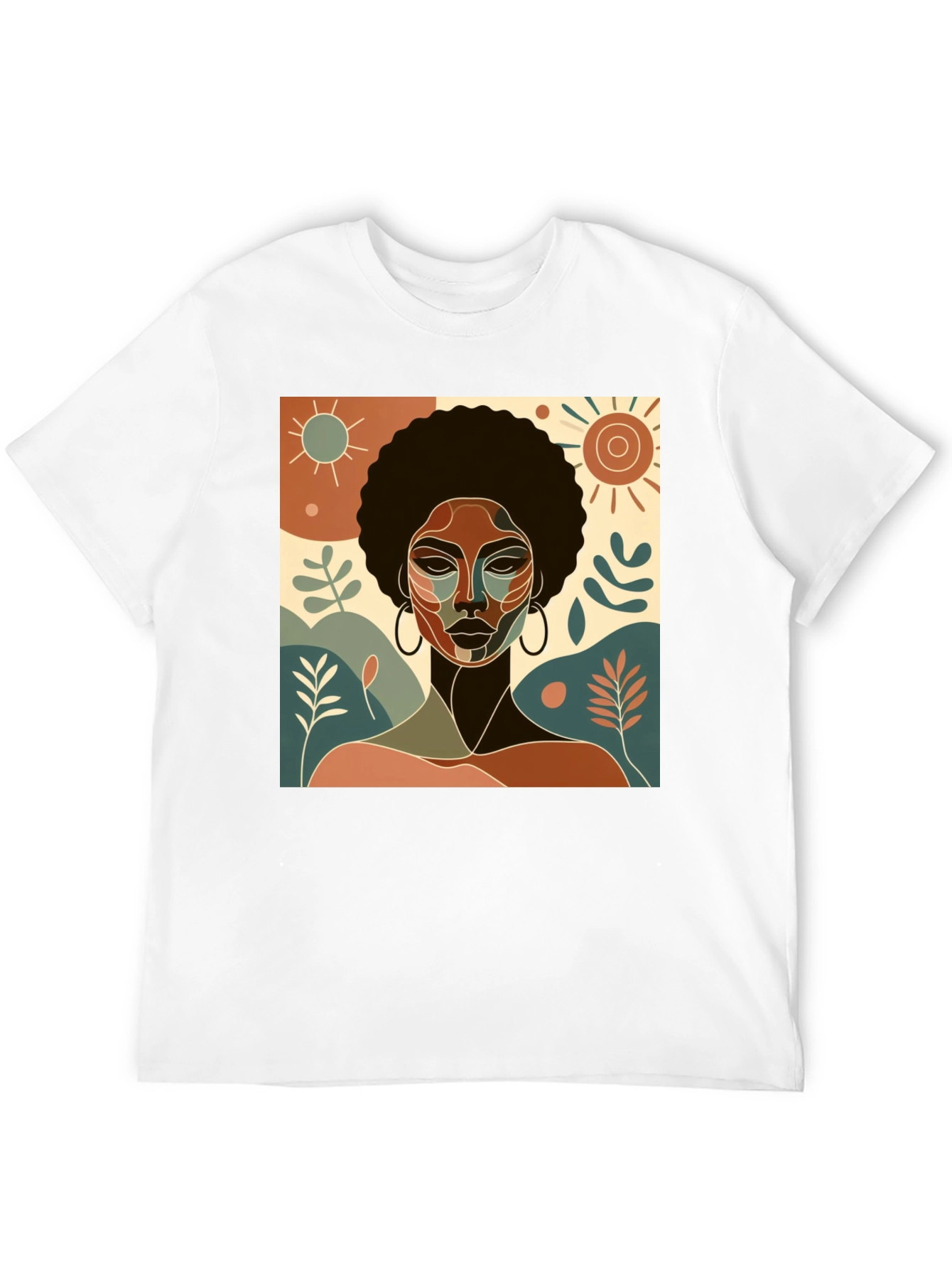 Abstract Afro Woman Graphic T-Shirt