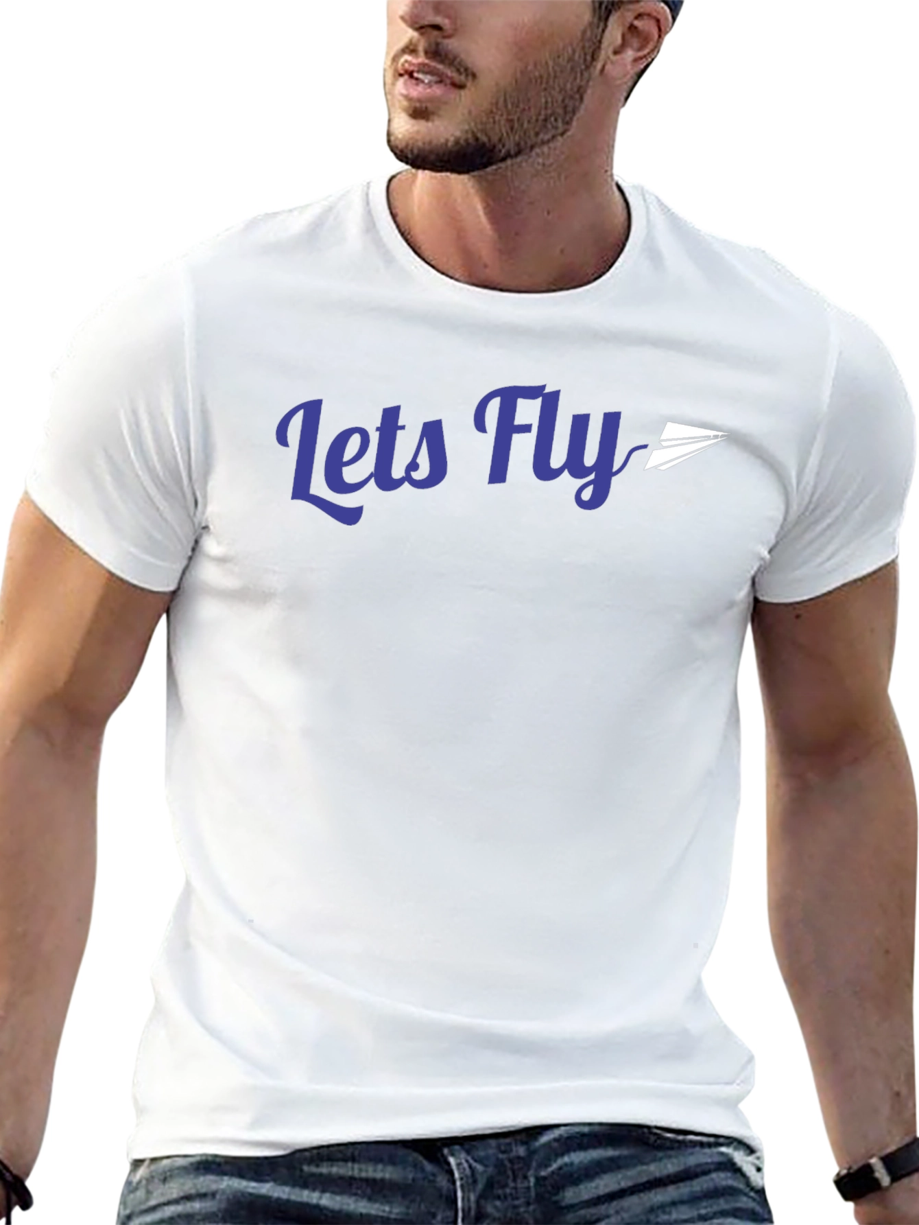 Lets Fly Graphic Tee - Soft Cotton Blend