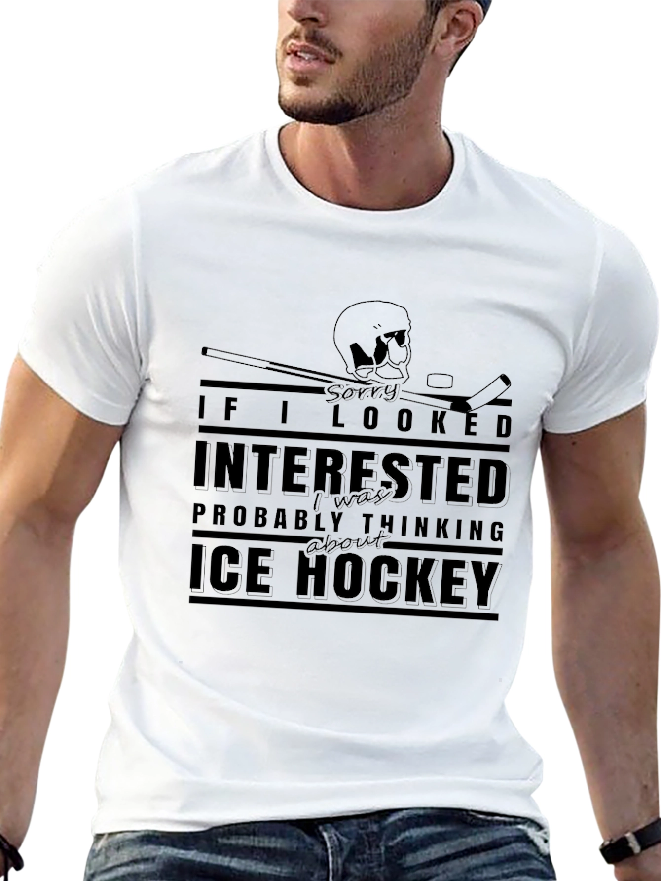 Ice Hockey Graphic Tee - Funny Sports T-Shirt