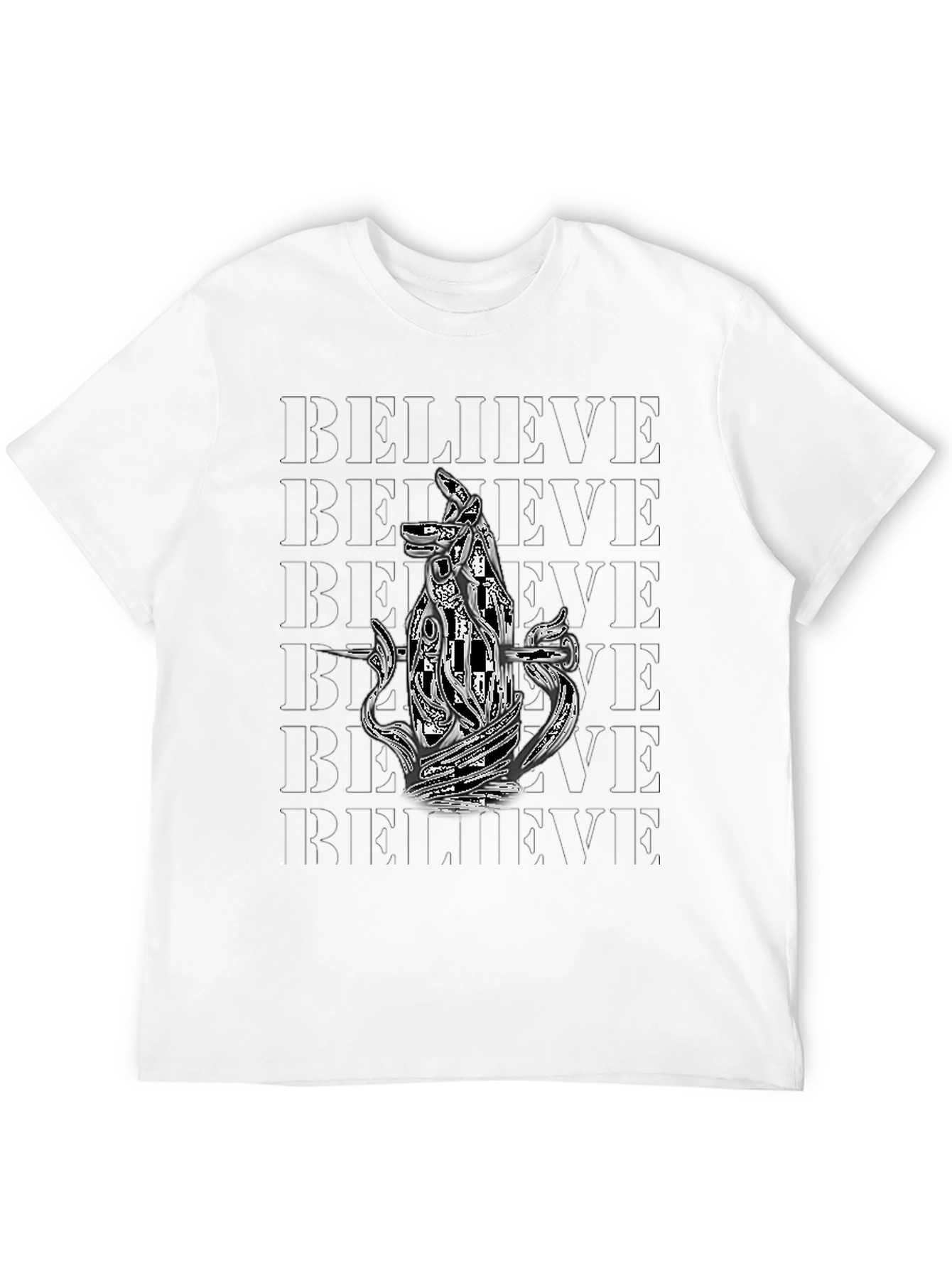 Believe Dog Graphic Black Tee