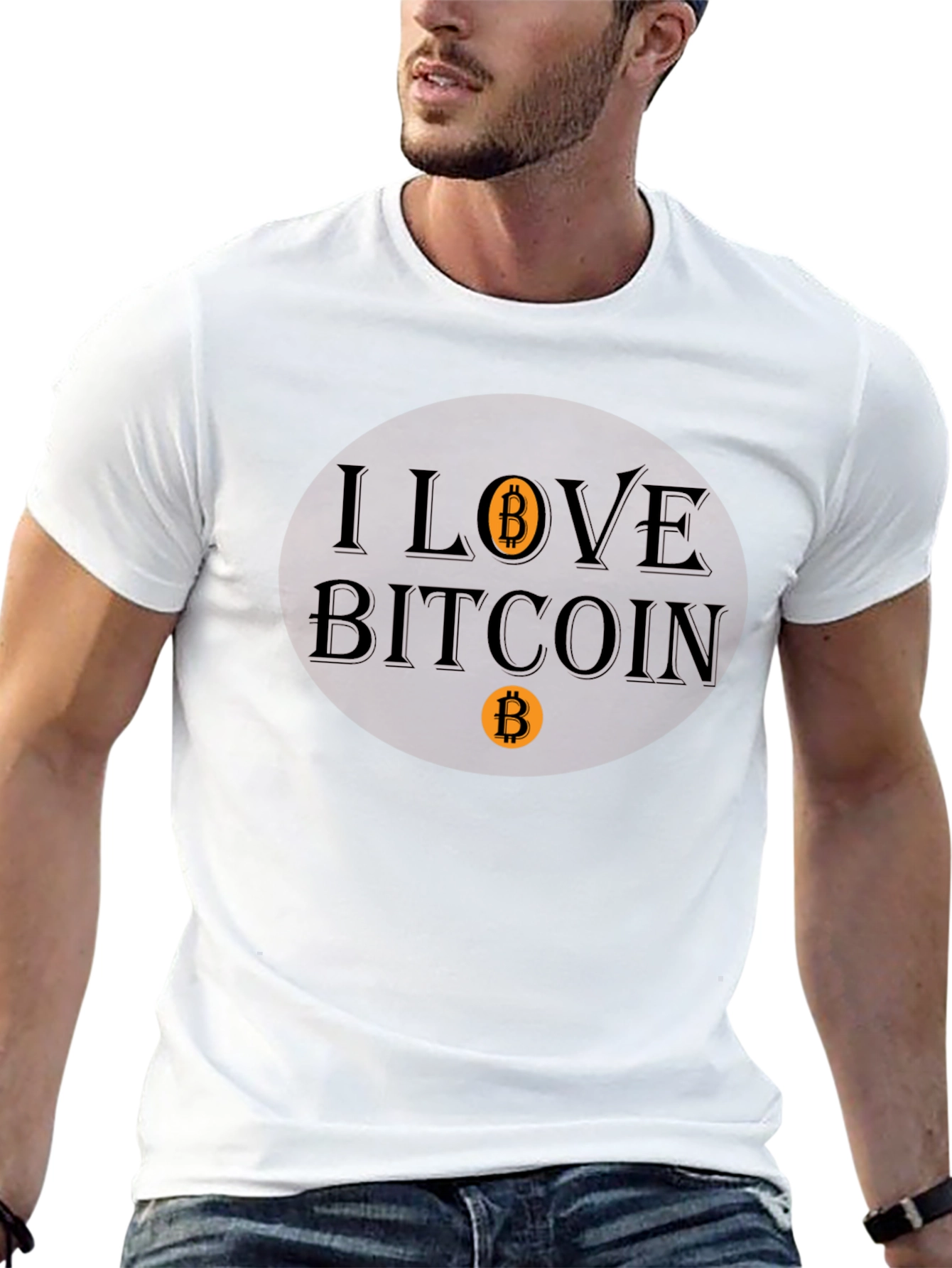 I Love Bitcoin Graphic Tee - Crypto Enthusiast Shirt