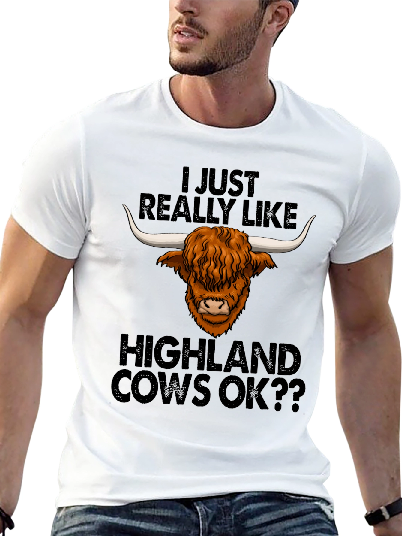 Highland Cow Lover Tee - Funny Graphic T-Shirt