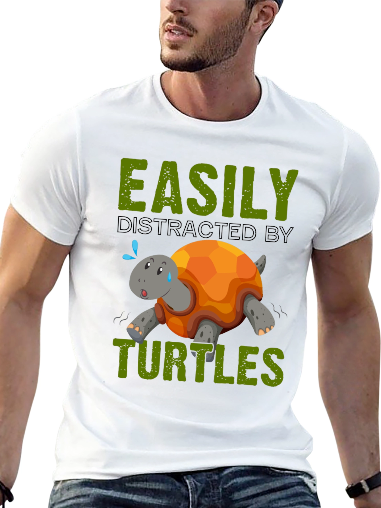Easily Distracted By Turtles Graphic T-Shirt