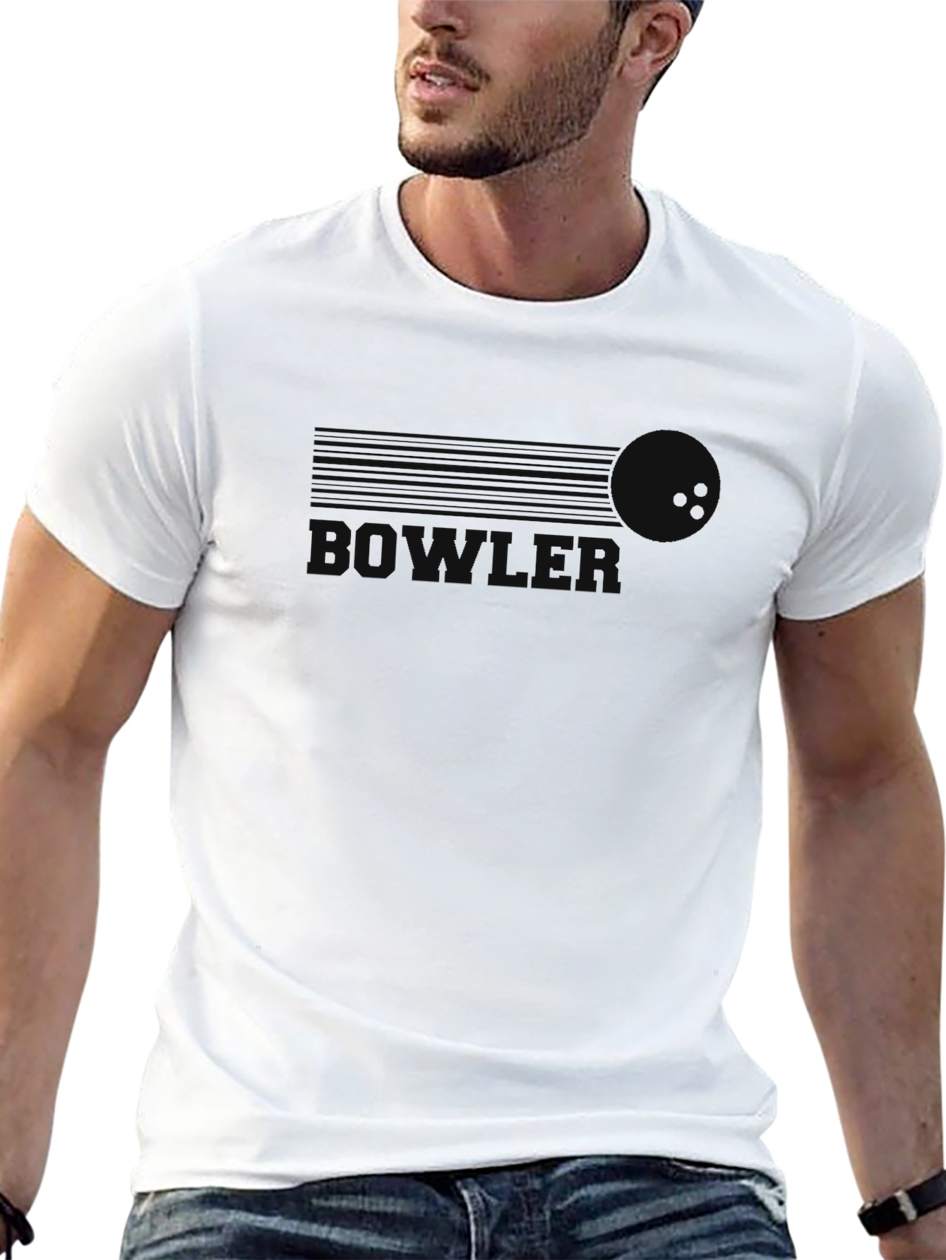 Black Bowler Graphic T-Shirt