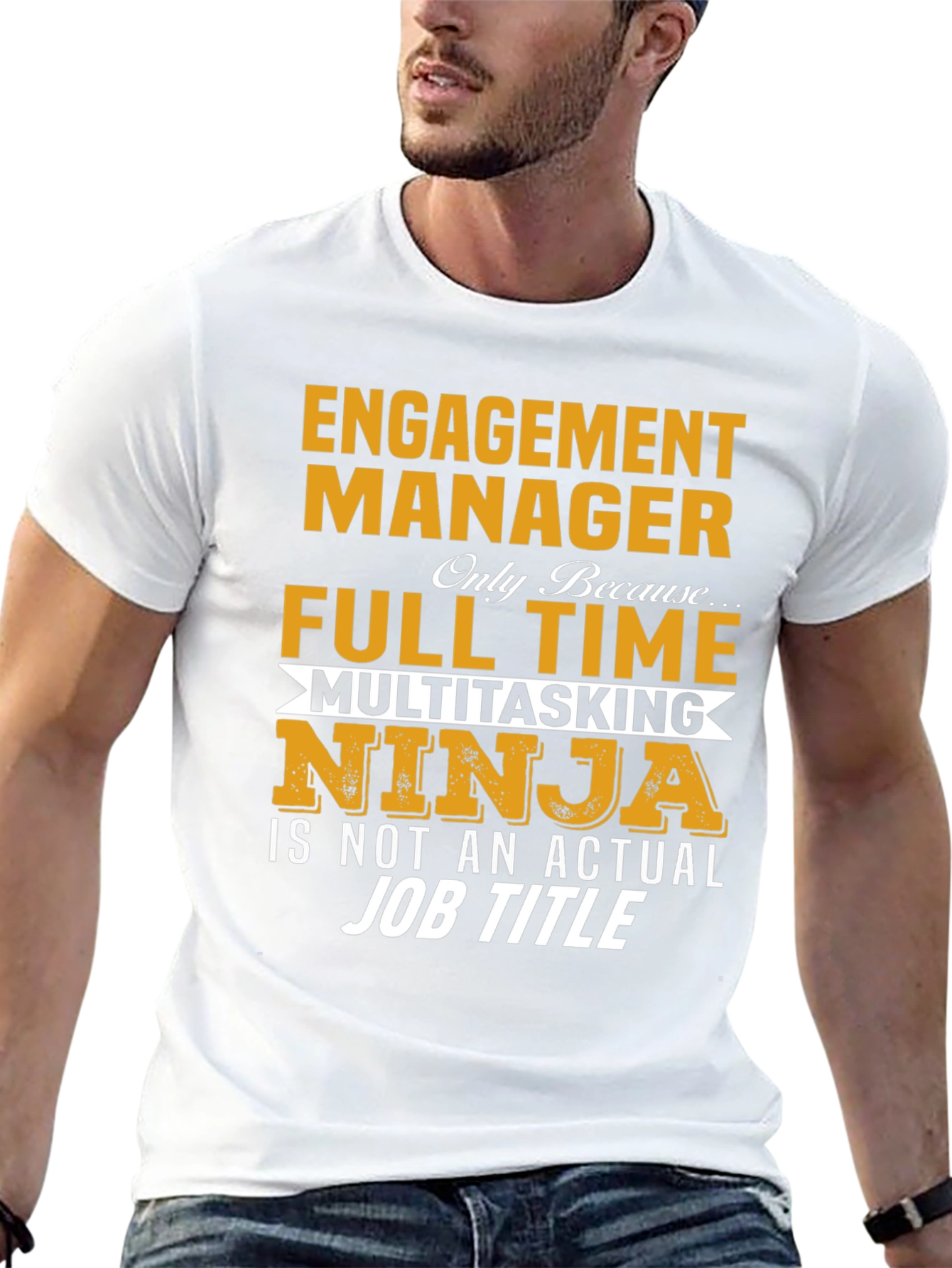 Engagement Manager Ninja Job Title Graphic Tee