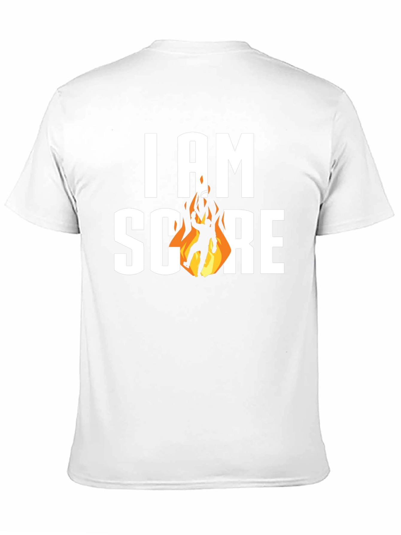 I Am On Fire T-Shirt - Black Cotton Tee