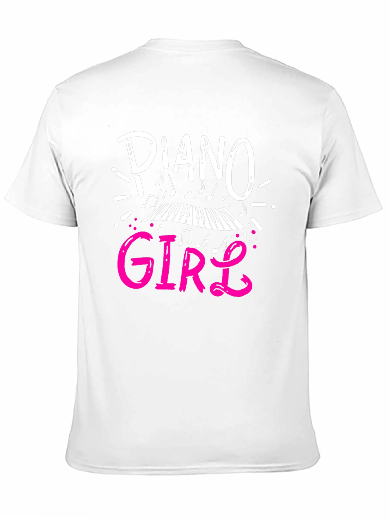Piano Girl T-Shirt - Music Lover Tee