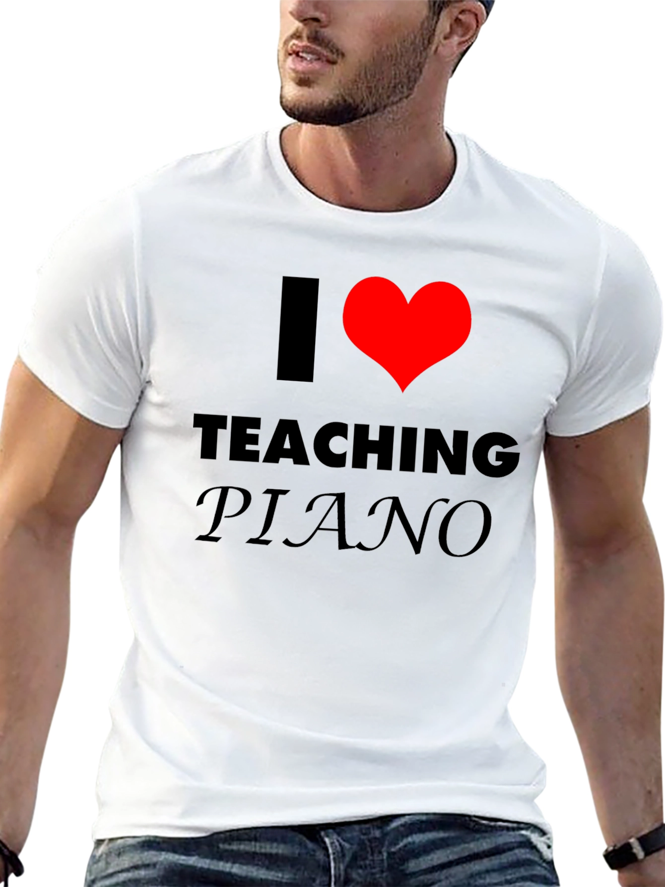 I Love Teaching Piano T-Shirt - Music Teacher Gift
