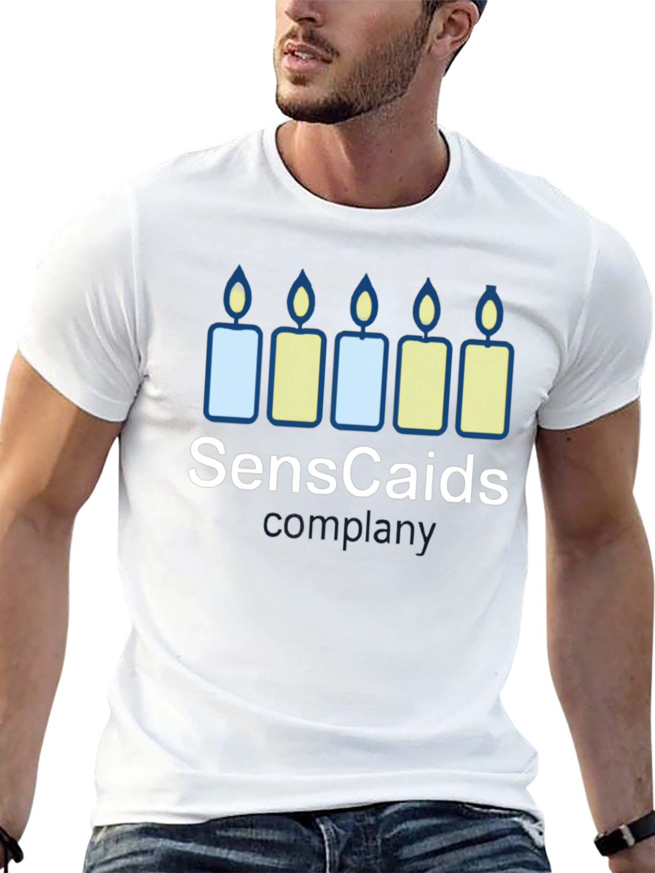 Senscaids Candle T-Shirt - Soft Cotton Blend